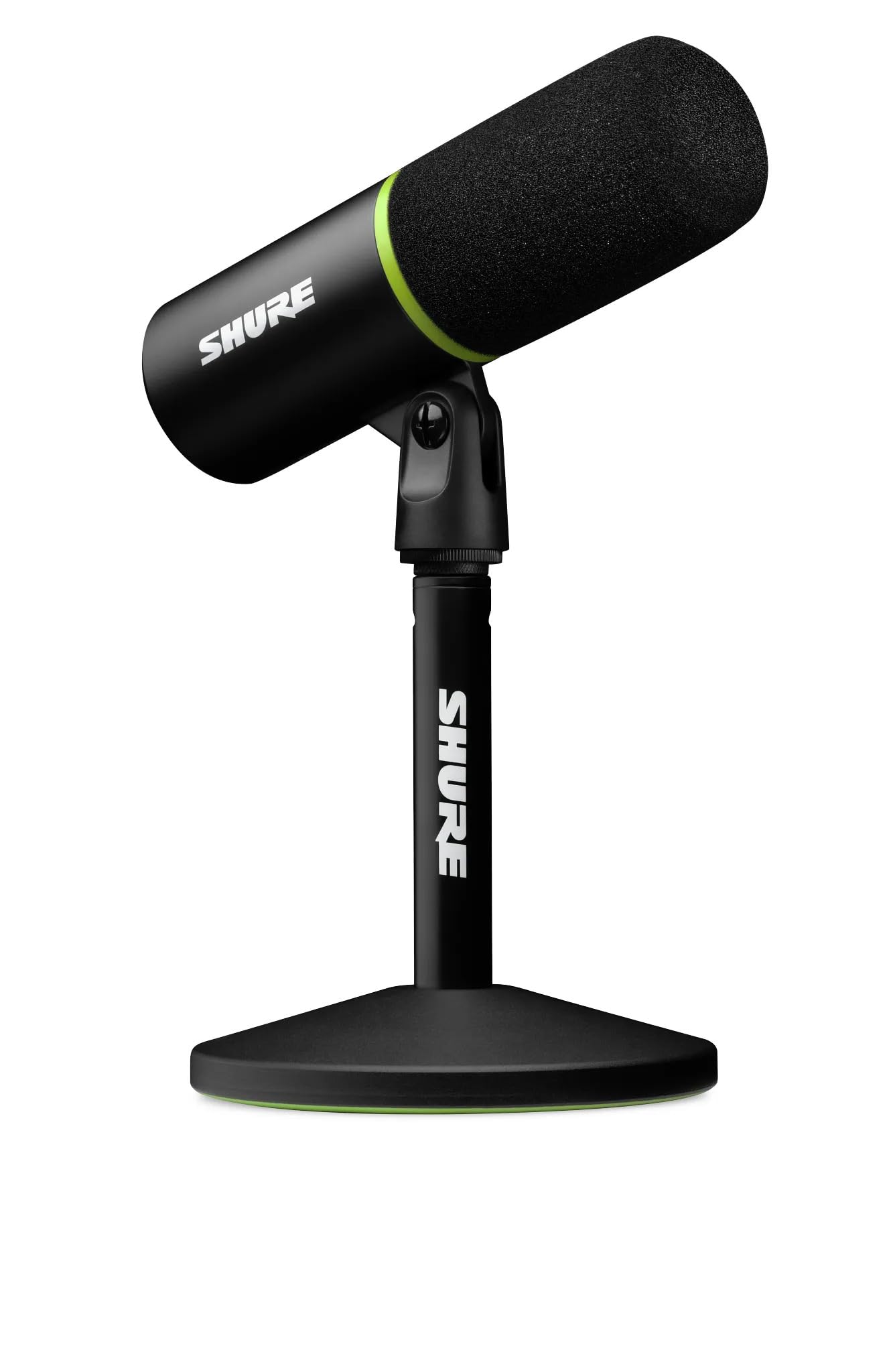 میکروفون بازی Shure MV6، میکروفون داینامیک USB PC برای بازی و استریمینگ - آلت استند دسکتاپ، کاهش نویز پس زمینه، تپ برای خاموش کردن و خروجی 3.5 میلی‌متری برای نظارت هدفون در زمان واقعی