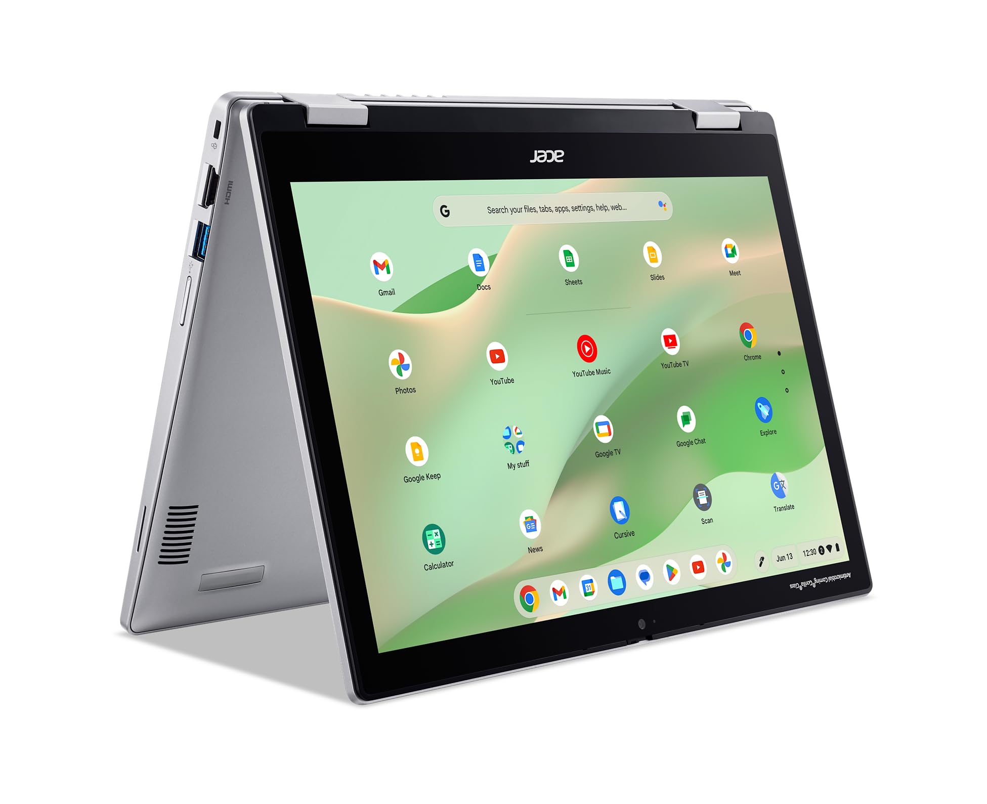 لپ تاپ قابل تبديل ايسر Chromebook Spin 312 CP312-1HN-34Z7 | پردازنده اينتل Core i3-N305 | صفحه نمايش لمسي 12.2 اينچي WUXGA IPS با تكنولوژي کورنينگ گوريللا گلاس | حافظه RAM 8 گيگابايت LPDDR5 | حافظه داخلي 128 گيگابايت eMMC | Wi-Fi 6E | وبکم Full HD | سيستم عامل Chrome OS مدل 2024