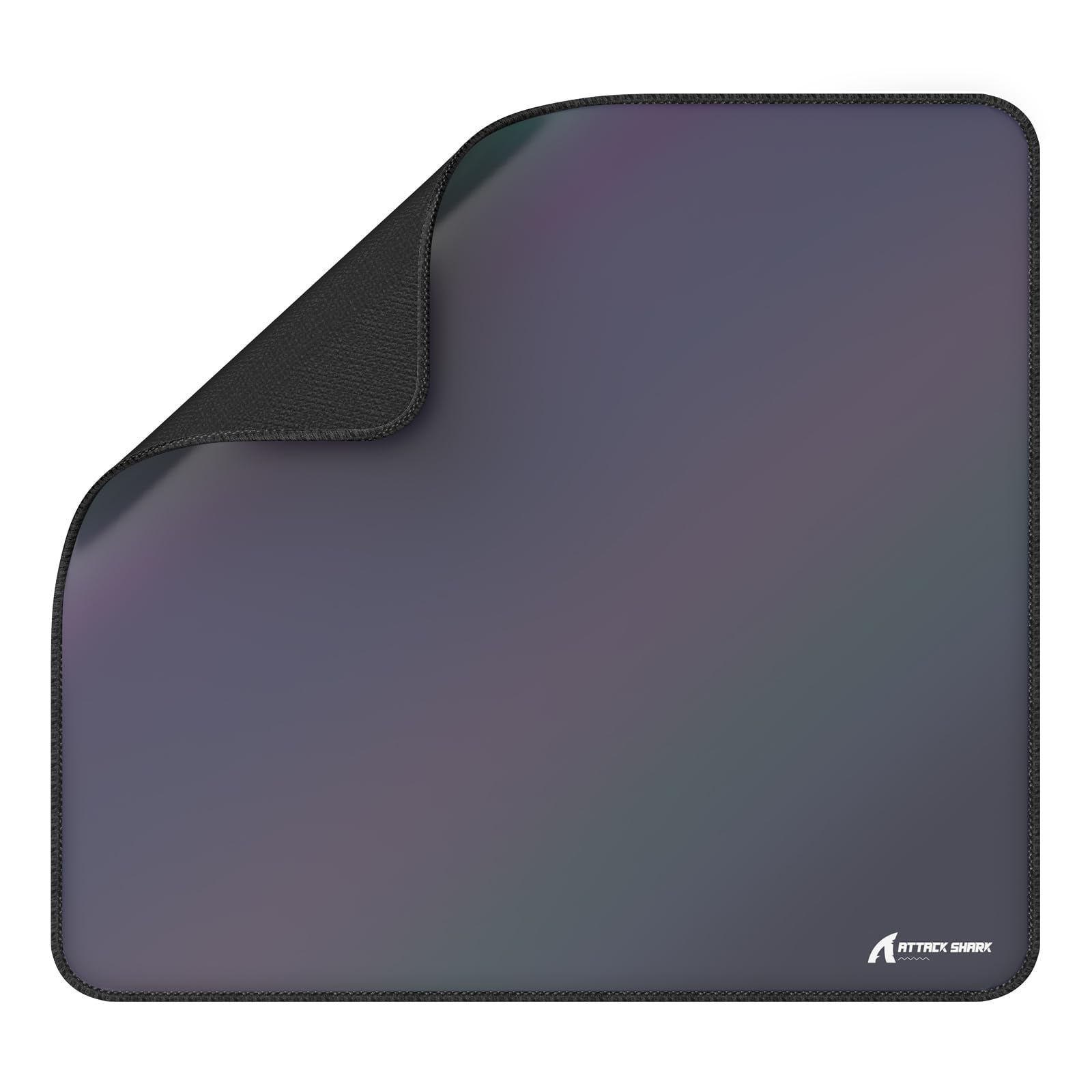 موس‌پد بازی ATTACK SHARK CM03 برای اسپرت سرعتی سطح بزرگ ڢاراف Waterproof و پایه لاستیکی ضد لغزش سایز XL با پوشش رنگین‌کمانی هولوگرافیک ۱۷.۷۲ اینچ در ۱۵.۷۵ اینچ با ضخامت ۰.۱۶ اینچ Gradual Gray