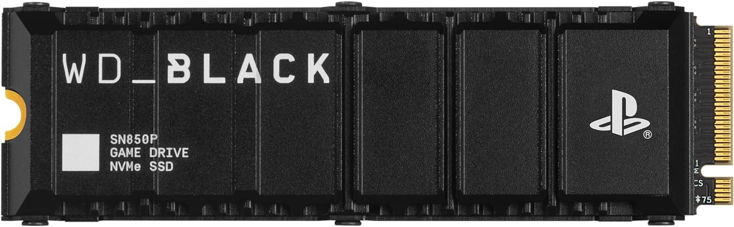 اس‌اس‌دی NVMe M.2 مدل WD_BLACK SN850P ظرفیت 8 ترابایت، افزونه ذخیره‌سازی دارای مجوز رسمی برای کنسول‌های PS5، با سرعتی تا 7200 مگابایت بر ثانیه، به‌همراه هیت‌سینک — WDBBYV0080BNC-WRSN، نسخه 8 ترابایت دارای هیت‌سینک