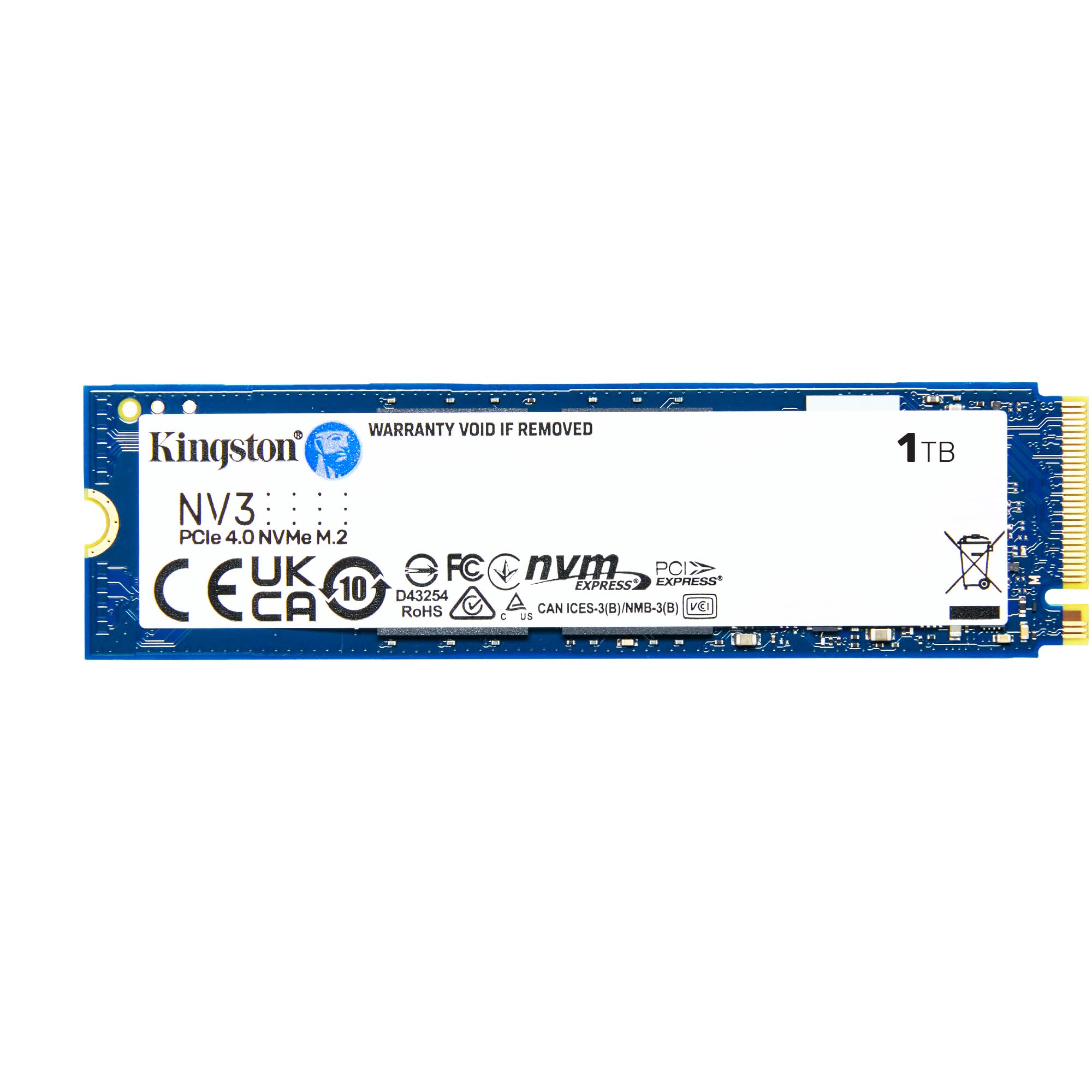 حافظه جانبی داخلی Kingston NV3 NVMe PCIe 4.0 SSD 1TB M.2 2280-SNV3S/1000G