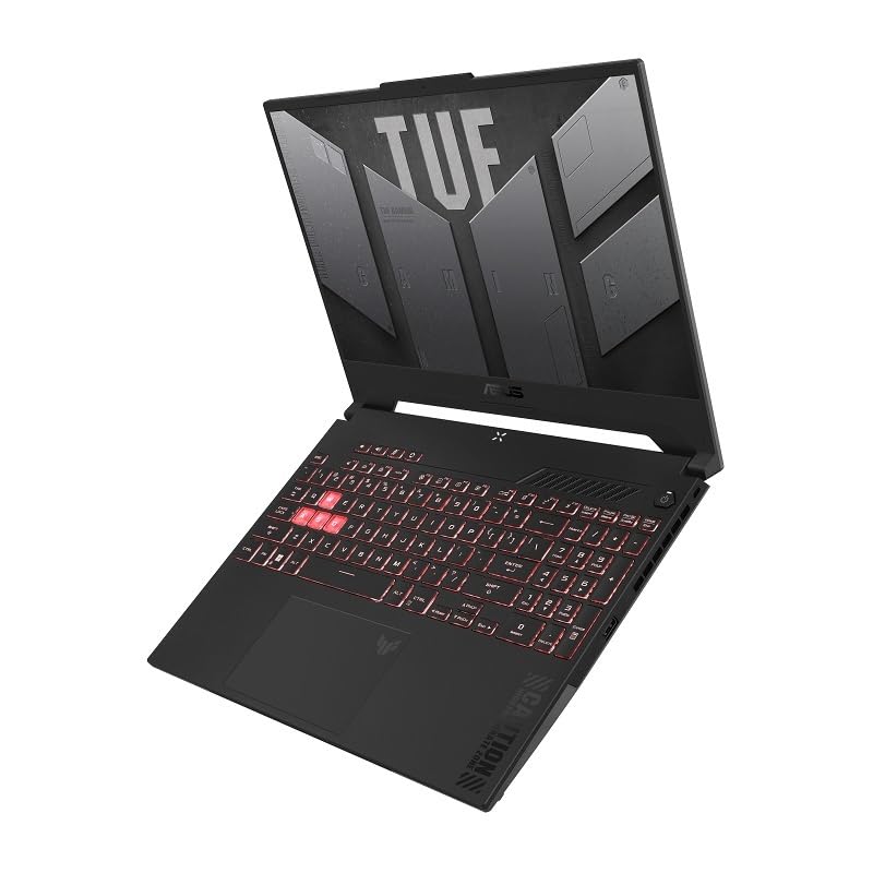 لپ تاپ بازی ASUS TUF Gaming A15، صفحه نمایش 15.6 اینچی FHD 144Hz، نمایشگر 100٪ sRGB، GeForce RTX 4050، AMD Ryzen 7 7435HS، 16 گیگابایت DDR5، 512 گیگابایت PCIe SSD، Wi-Fi 6، Windows 11، FA507NUR-AS73
