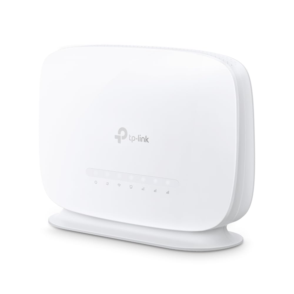 TP-Link مودم بی‌سیم دوبانده 4G+ Cat6 AC1200 با چهار پورت گیگابیت | مودم همراه 4G با سیم نانو | فناوری MU-MIMO، نصب آسان - Archer MR505