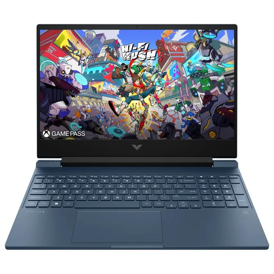 لپ تاپ بازی ۱۵.۶ اینچ HP - Victus با صفحه نمایش Full HD ۱۴۴Hz - پردازنده Intel Core i7-حافظه ۱۶GB - کارت گرافیک NVIDIA GeForce RTX 4050- حافظه SSD ۵۱۲GB - رنگ آبی عملکرد (ارتقاء یافته)