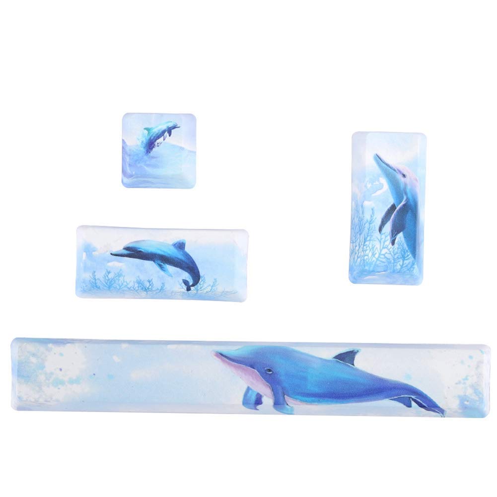 کیبرد های مکانیکی کلید کپ KASTWAVE PBT4 6.25U برای کیبورد مکانیکی - طراحی نقاشی منظره، ایده آل برای بازی و استفاده عمومی