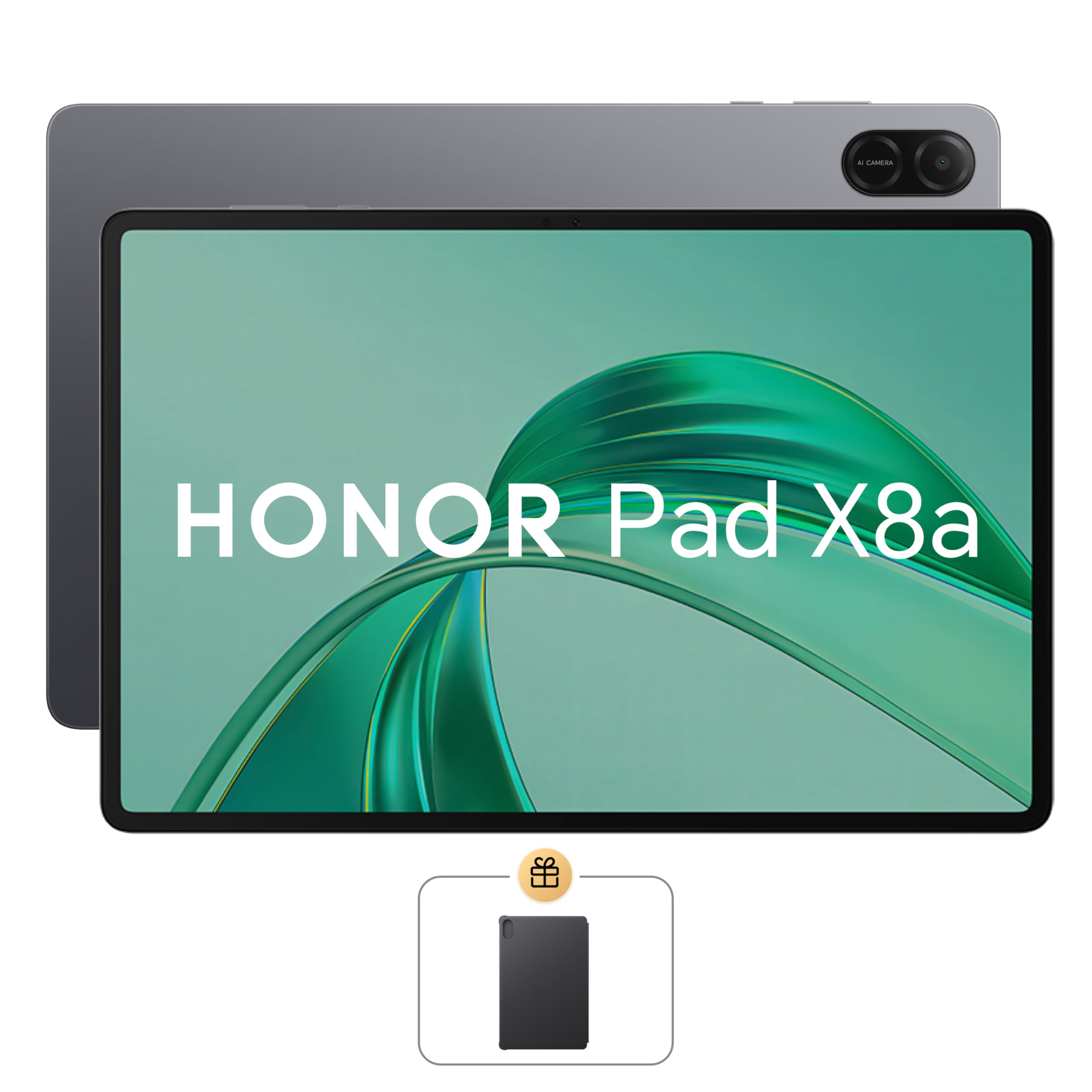 تبلت 11 اینچی HONOR Pad X8a با 4GB RAM و 128GB ROM، Space Grey Wi-Fi همراه با Flip Cover رایگان - نسخه خاورمیانه