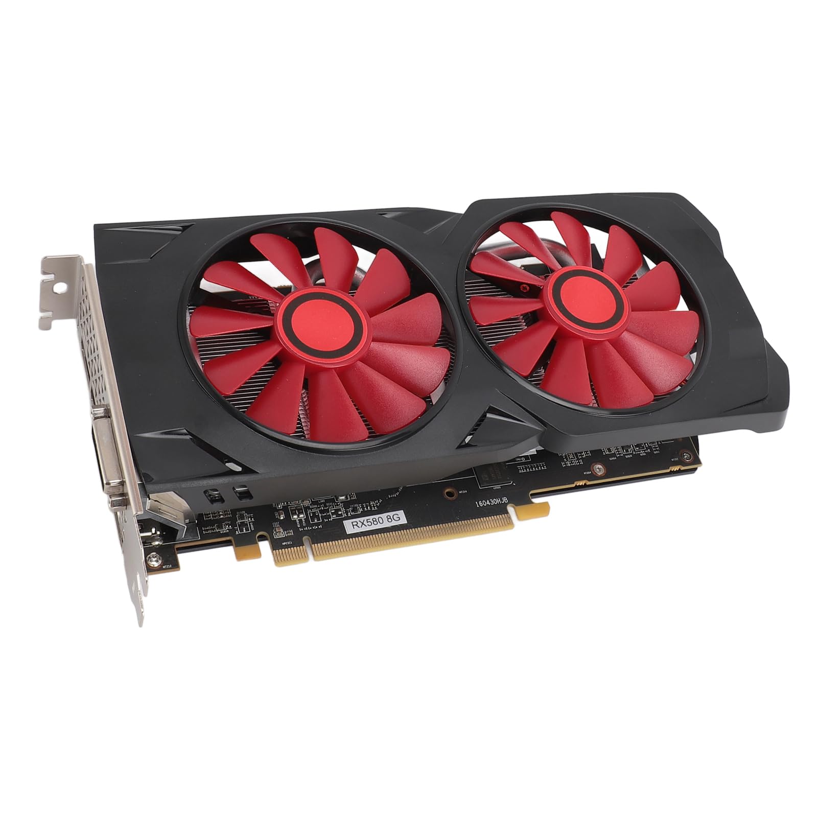 کارت گرافیک XUMIUZIY ، 8GB GDDR5 256bit 1380/7000MHz PCIE 2.0 کارت گرافیک بازی کامپیوتری ، کارت ویدیویی کامپیوتری با دو فن خنک کننده ، پشتیبانی از DirectX 11 ، برای اداری و بازیگری