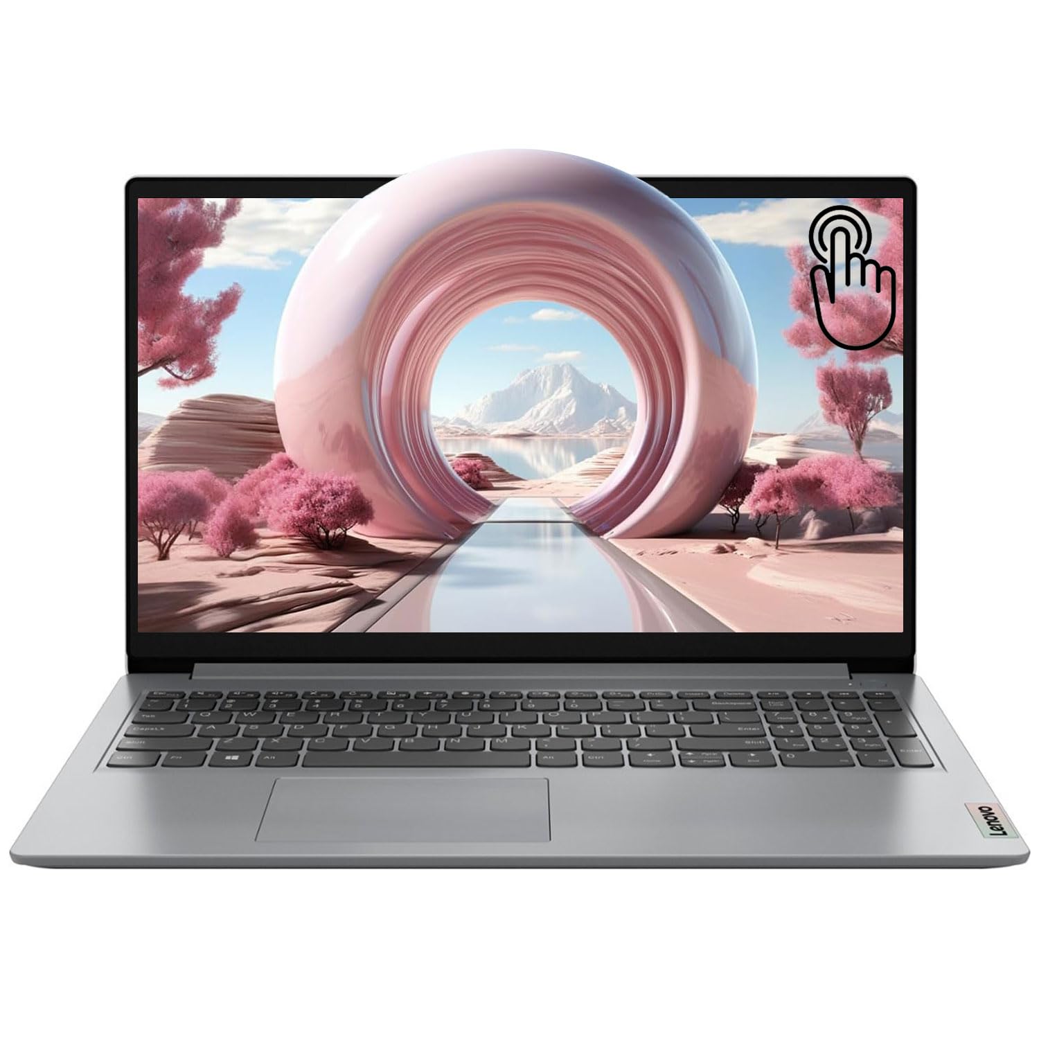لپ تاپ Lenovo IdeaPad 1 Gen 7 سال 2024، صفحه نمایش لمسی 15.6 اینچی FHD، Intel Core i3-1215U، 16GB RAM، 512GB SSD، خواننده کارت SD، HDMI، وب کم، Wi-Fi 6، ویندوز 11 هوم، رنگ خاکستری