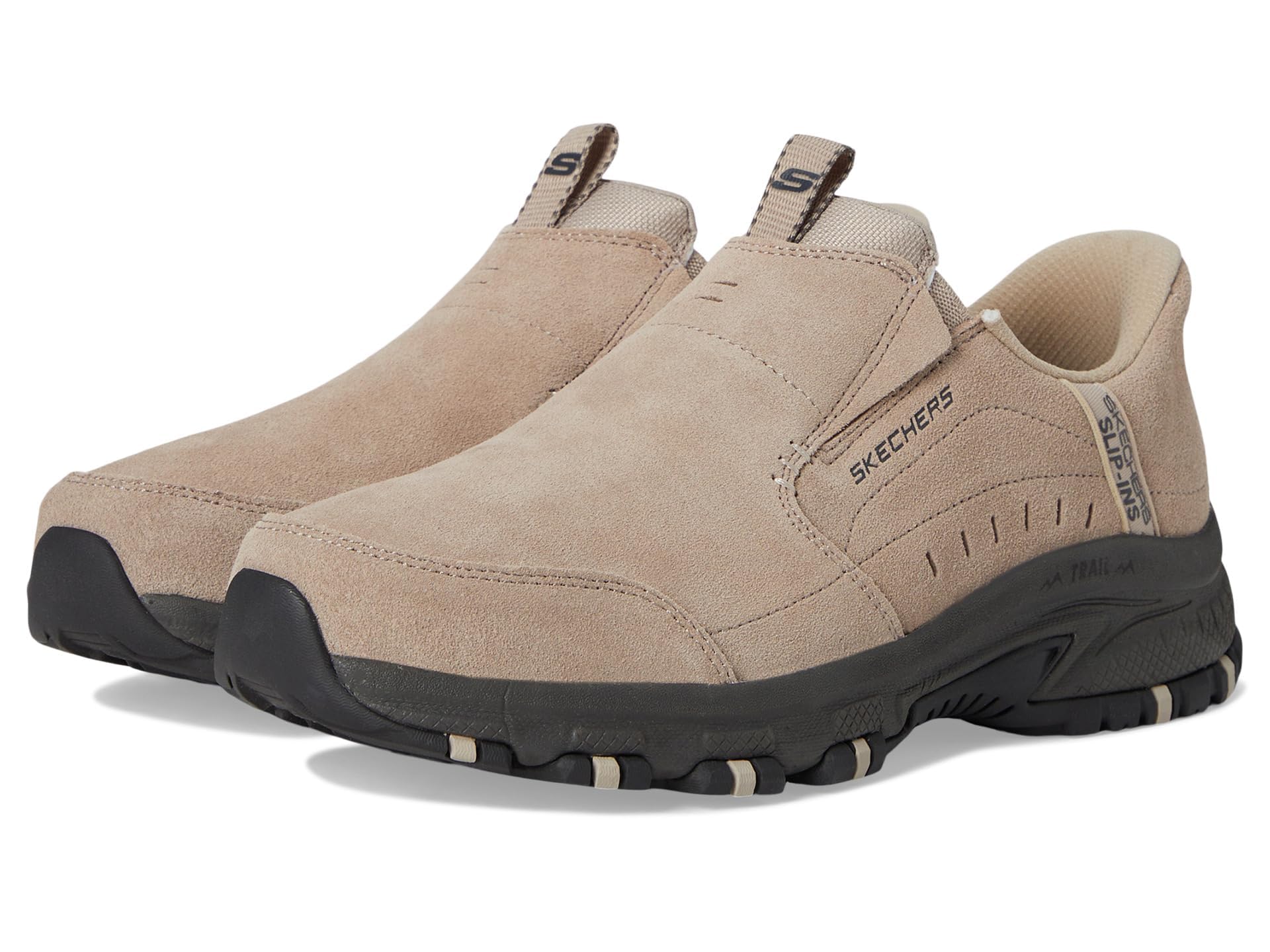کفش اسنیکر مردانه Skechers مدل Hillcrest Cedar Root، نوع Slip‑on (بدون نیاز به دست)، سایز 46 (EU)، رنگ قهوه‌ای روشن (Tan)