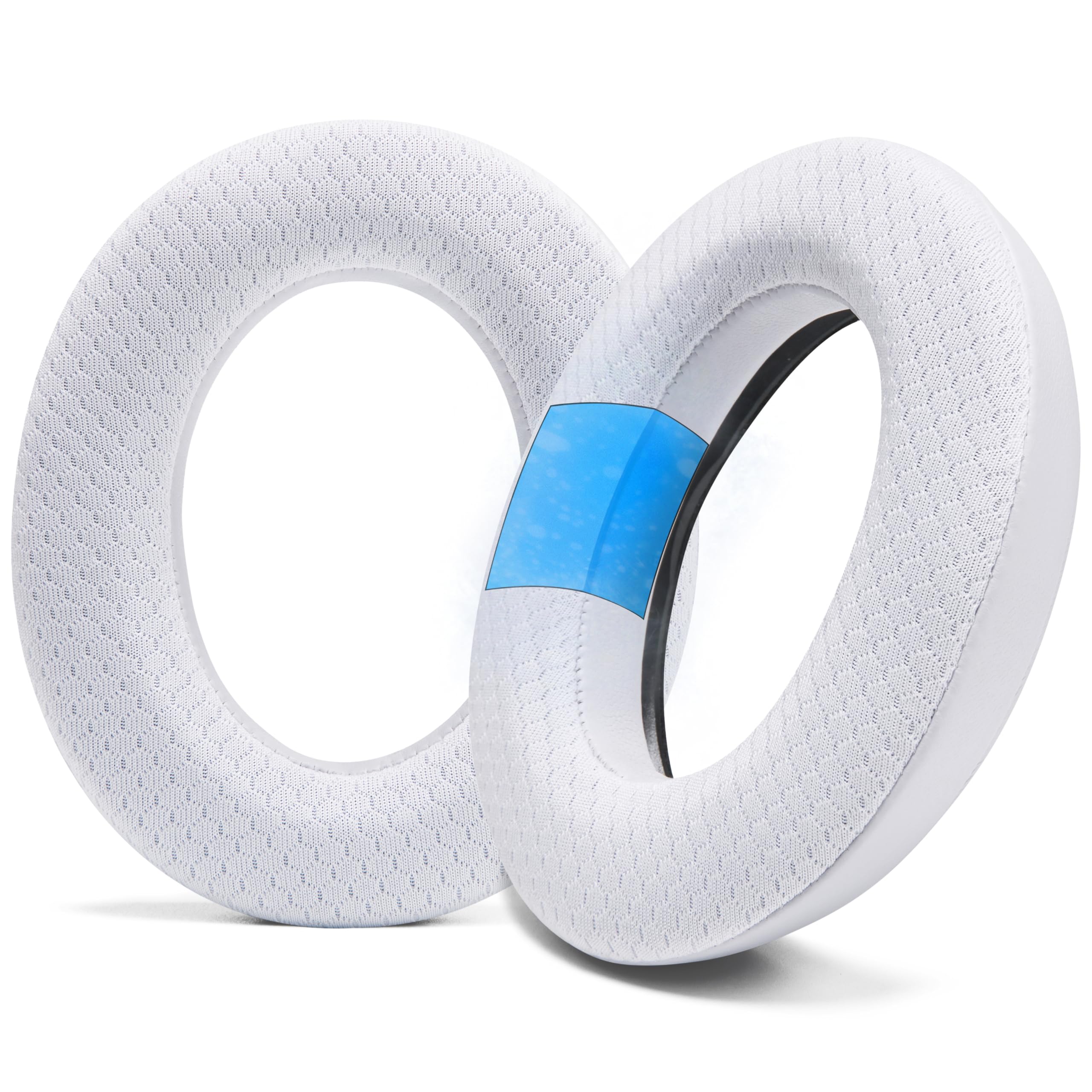 پد گوشی ژله‌ای برای Sennheiser Momentum 4 Wireless و هدفون HDB 630 توسط Wicked Cushions - افزایش راحتی، ضخامت و عایق صدا برای گوش دادن شگفت‌انگیز | رنگ سفید