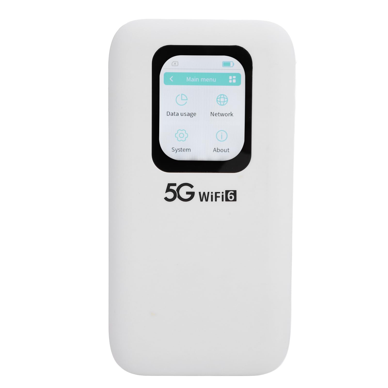 رادیو Wi-Fi 6 با قابلیت اتصال به تلفن همراه، روتر بی‌سیم با شیار کارت SIM نانو، سرعت بالا، به اشتراک گذاری تا 16 دستگاه Wi-Fi، صفحه لمسی 2.01 اینچی، روتر بی‌سیم قابل حمل برای استفاده در خانه، مسافرت و کسب و کار