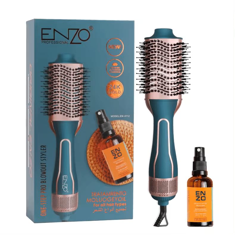 انزو برس مو مدل EN-4112 حرارتی ENZO - برس موی حرارتی با تنظیمات حرارتی چندگانه - نسخه بین‌المللی