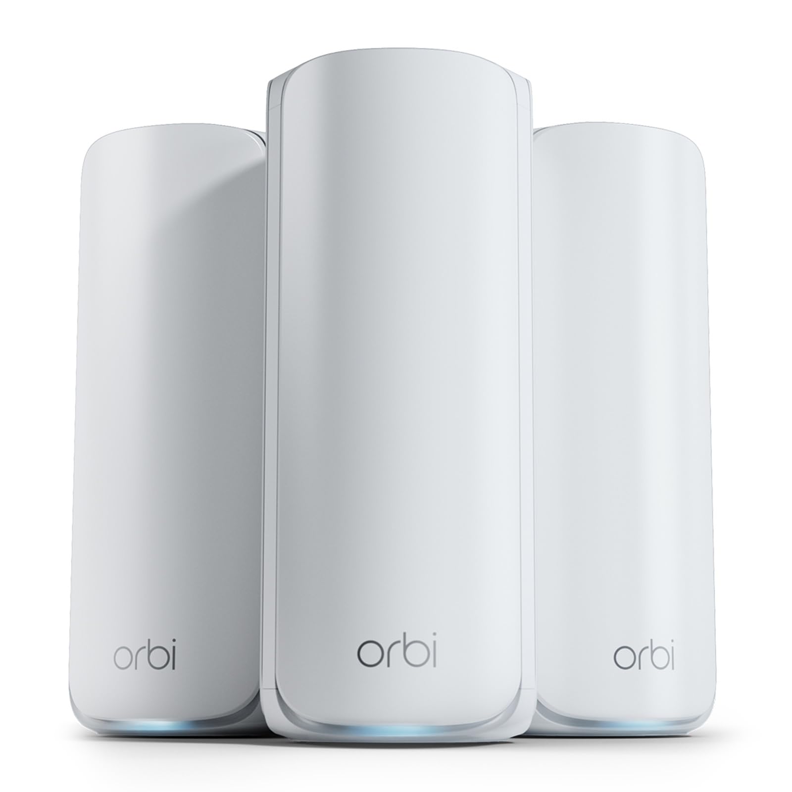 سیستم WiFi مش تری‌باند NETGEAR Orbi 7 (RBE773) - بسته 3 عددی - پوشش 750 متر مربع، ۱۰۰ دستگاه - پورت اینترنت 2.5 گیگابیت بر ثانیه - BE11000 (۱۱ گیگابیت بر ثانیه) - سازگار با دیوارهای ضخیم و تمام جعبه‌ها Pack de 3 WiFi 7