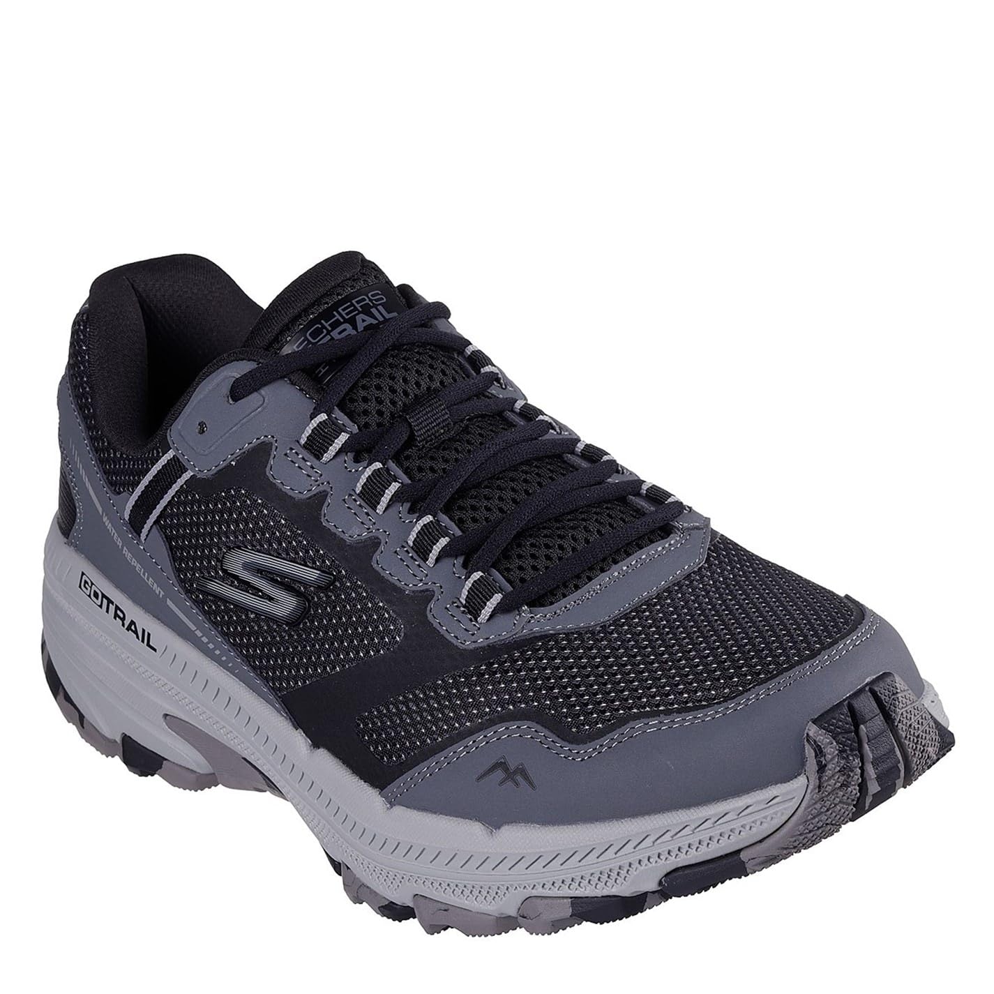 کفش ورزشی مردانه Skechers Go Run Trail Height 2.0 41 EU X-Wide رنگ سیاه/خاکستری