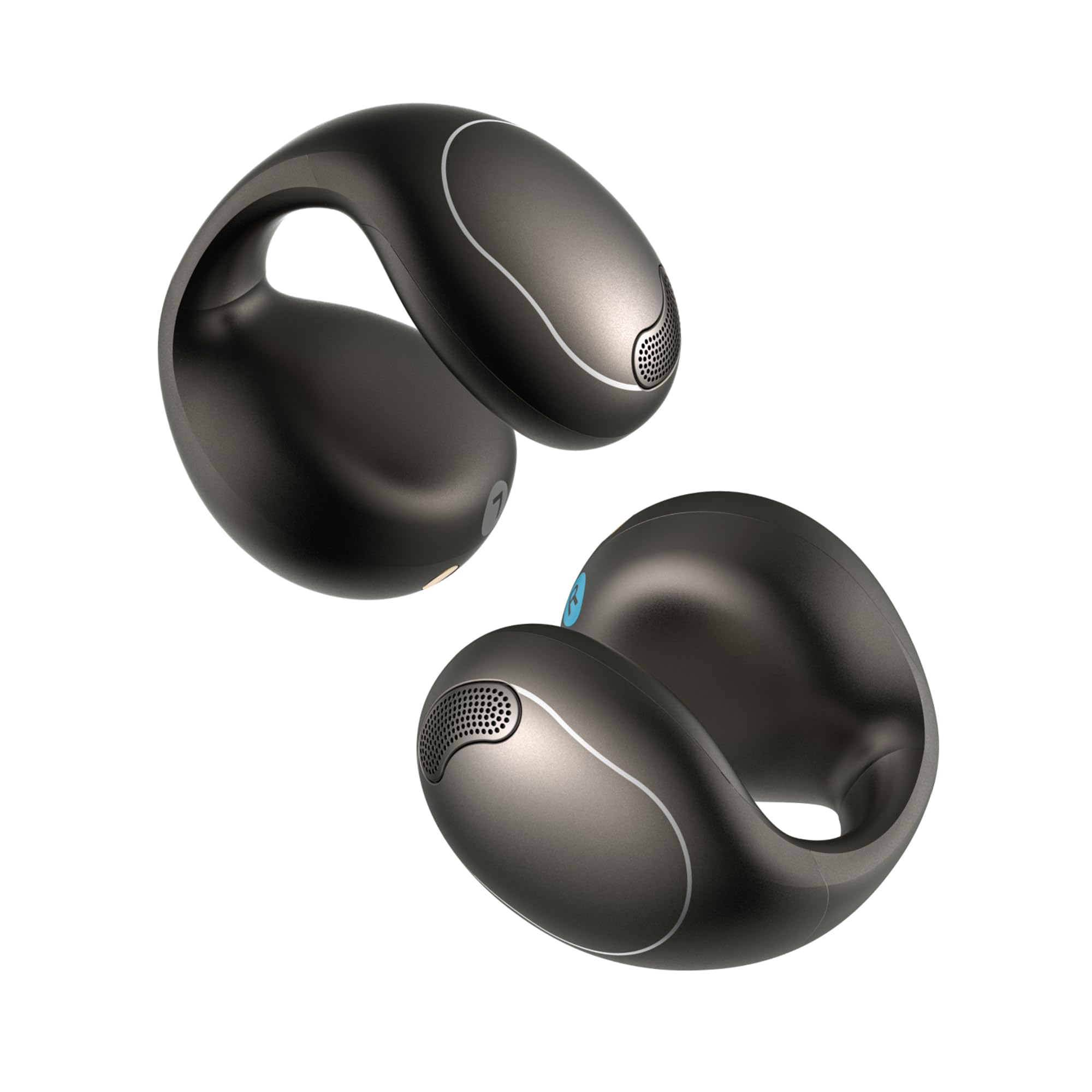 Soundcore C40i by Anker, Open-Ear Earbuds, Clip-On Headphones, Flexible Joint Design, Button Controls, Lightweight Comfort, Stable Fit with Attachable Ear Grips, Expansive Drivers for Clear Sound
