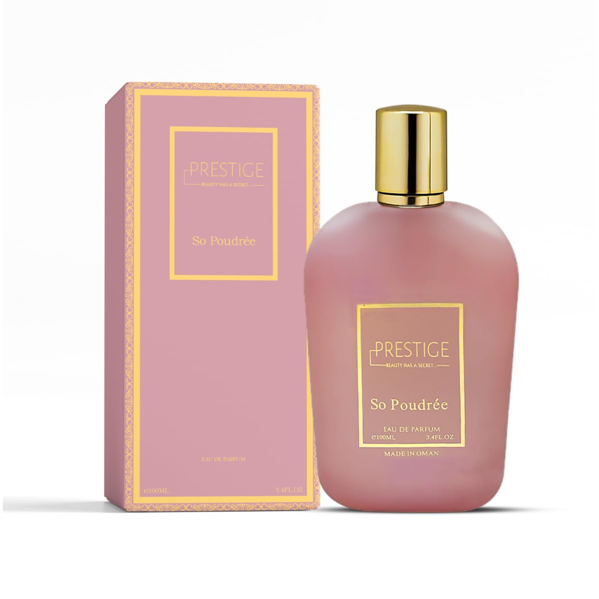 PRESTIGE BEAUTY HAS A SECRET. بوی عطر مخصوص زنانه پودری سو پرفوم، او دو پارفوم، اسپری 100 میلی لیتر، عطر زنانه