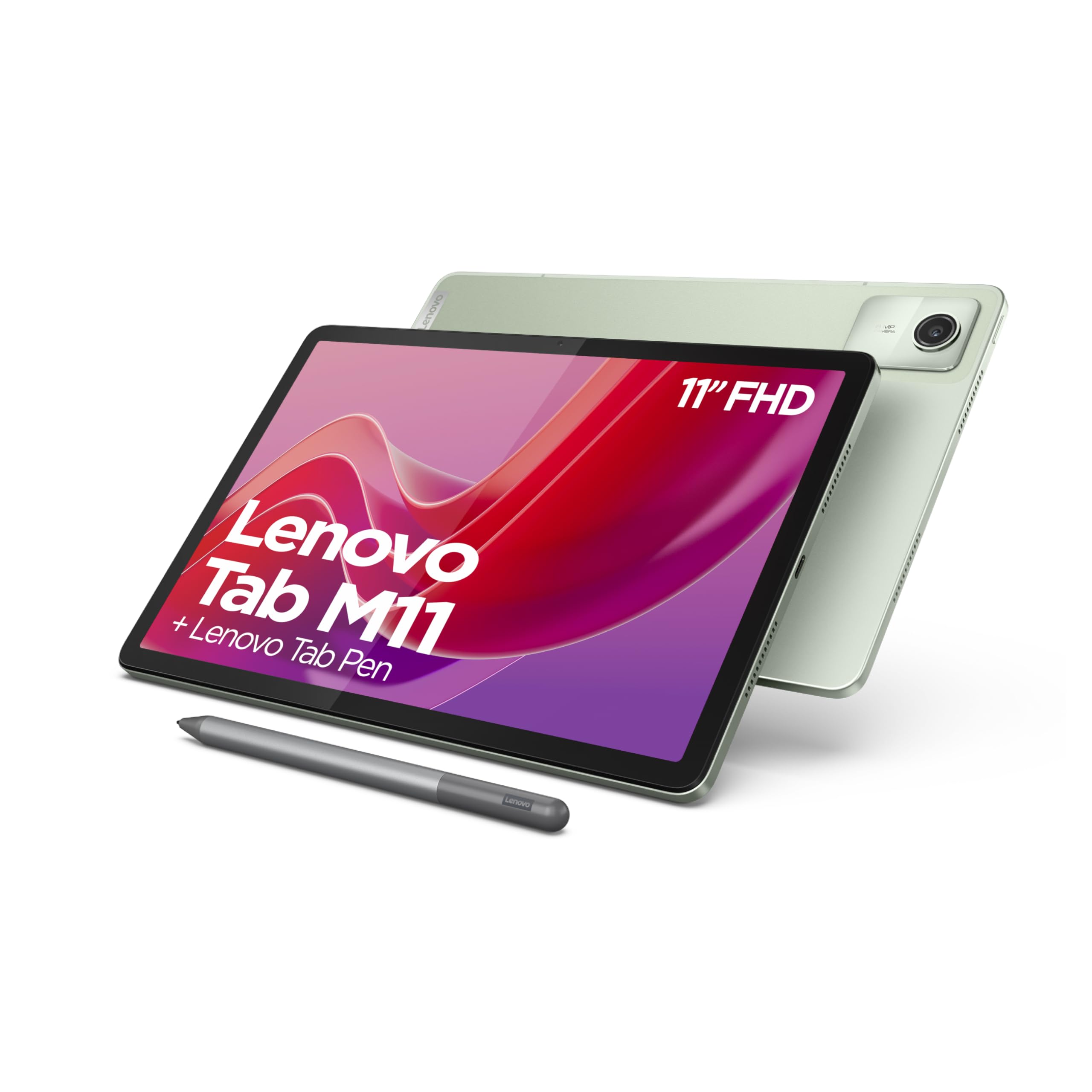تبلت Lenovo Tab M11 | نمایشگر لمسی WUXGA 11 اینچ | MediaTek Helio G88 | 8 گیگابایت رم | 128 گیگابایت حافظه داخلی | Wi-Fi | اندروید 13 | سبز | شامل Tab Pen شامل 8 گیگابایت رم و Lenovo Tab Pen