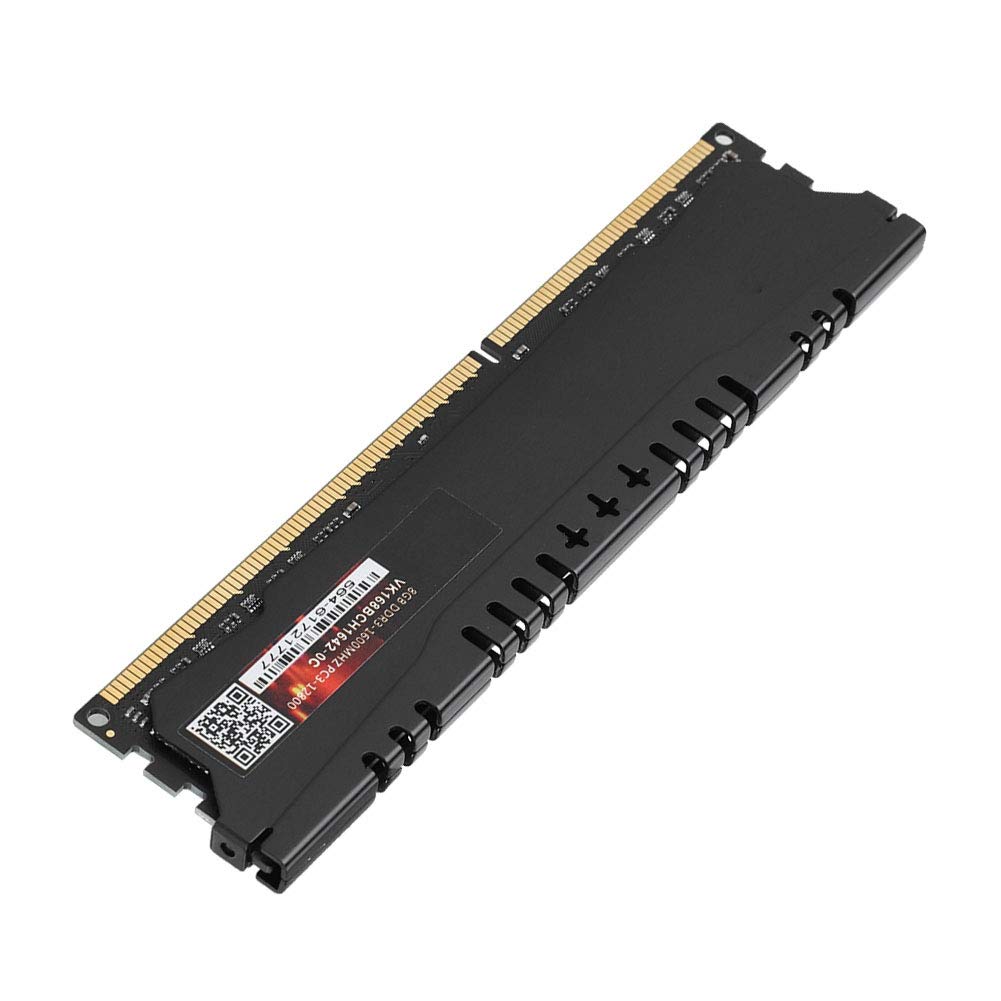 ظرفیت بزرگ حافظه DDR3 8 گیگابایت XUMIUZIY، رم حافظه DDR3 با سرعت 1600 مگاهرتز برای رایانه‌های رومیزی، ضد تداخل، برد PCB 8 لایه، پلاگ و پلی کنید