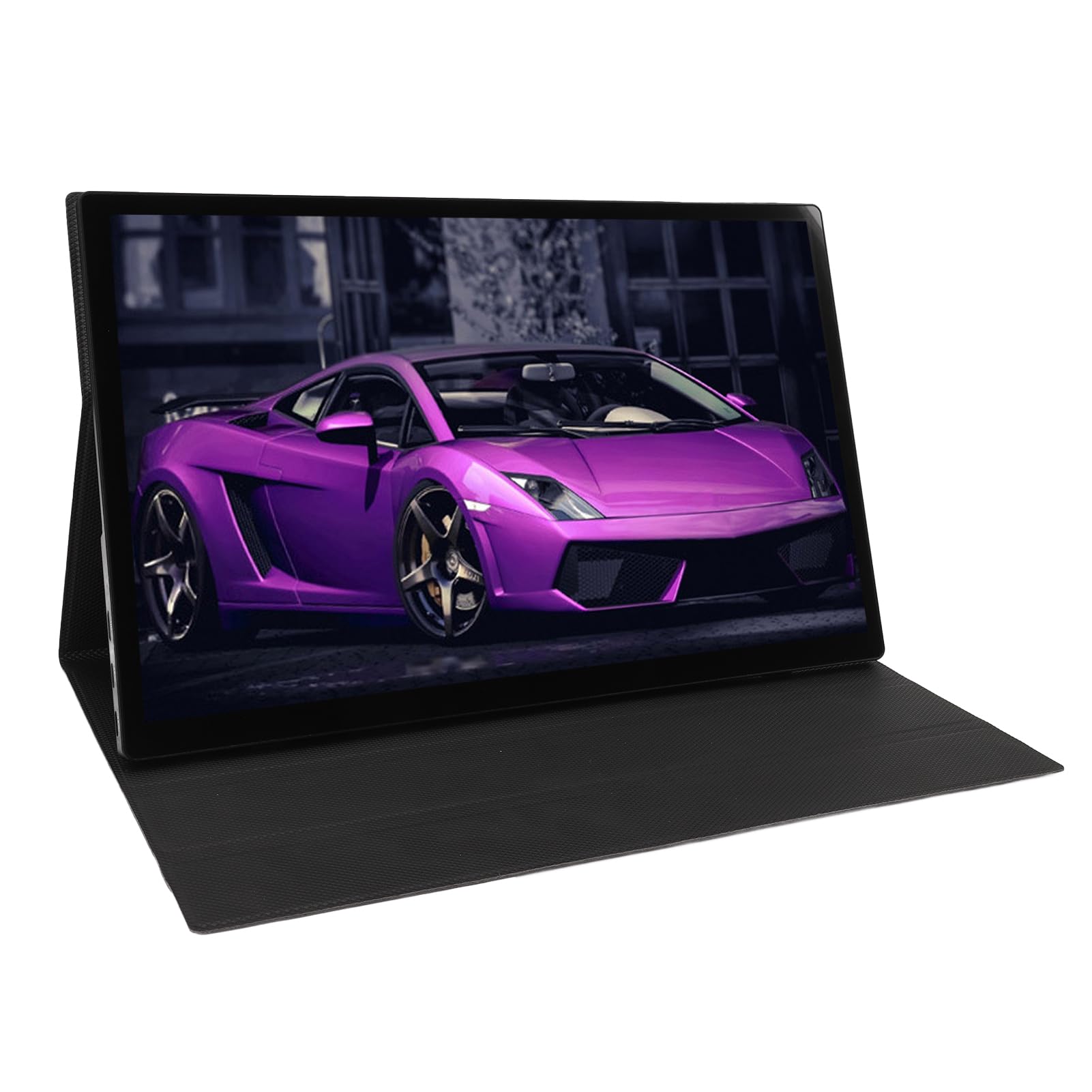 مانیتور قابل حمل Dpofirs 4K، صفحه نمایش اضافی 15.6 اینچ برای لپ تاپ، صفحه نمایش لمسی 10 نقطه‌ای 3840 X 2160 60Hz، نسبت 16:9 نمایش خارجی USB C