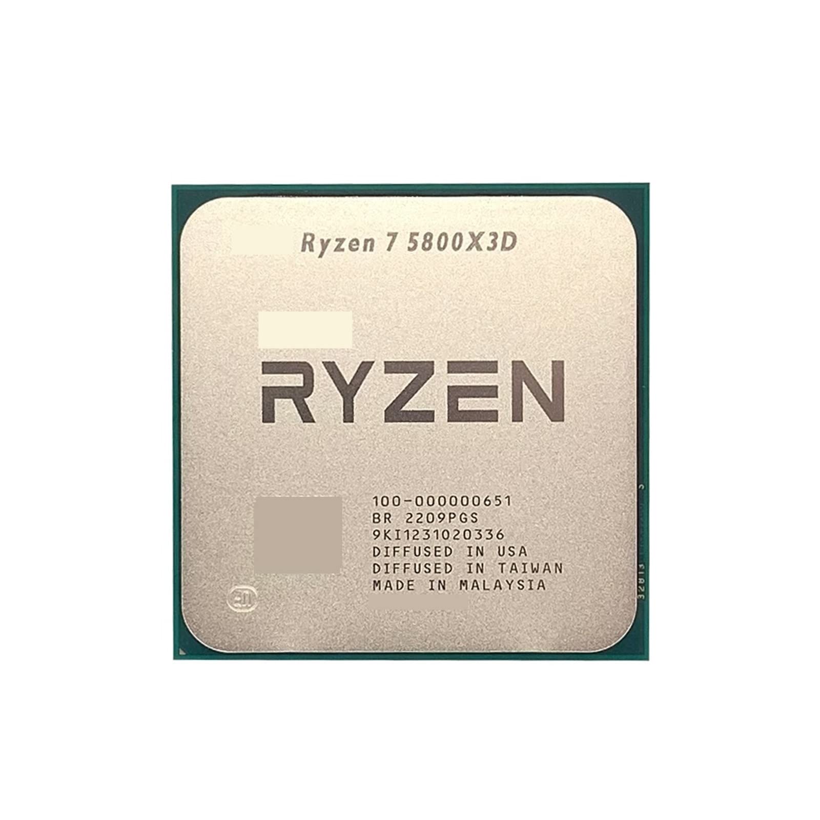 ویژگی ها: 
پردازنده سی پی یو 7nm R7 5800X3D با فرکانس 3.4 گیگاهرتز، 8 هسته و 16 رشته با حافظه نهان L3=96M و سوکت AM4.