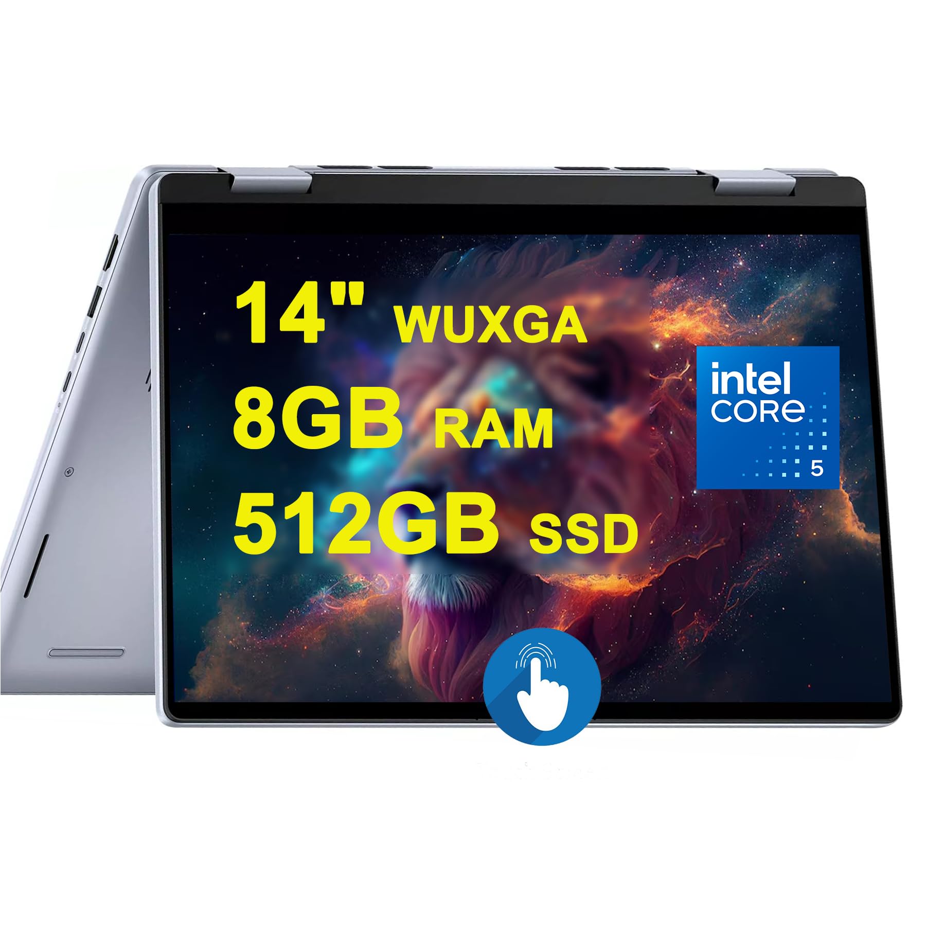 لپتاپ 2 در 1 DELL Inspiron 14 7440 با صفحه نمایش لمسی WUXGA 14 اینچی، پردازنده اینتل ۱۰ هسته ای Core i5 120U، ۸ گیگابایت رم، ۵۱۲ گیگابایت حافظه SSD، دوربین FHD با نور پس زمینه، ExpressCharge، MaxxAudio Pro، ویندوز ۱۱ HOME، رنگ آبی