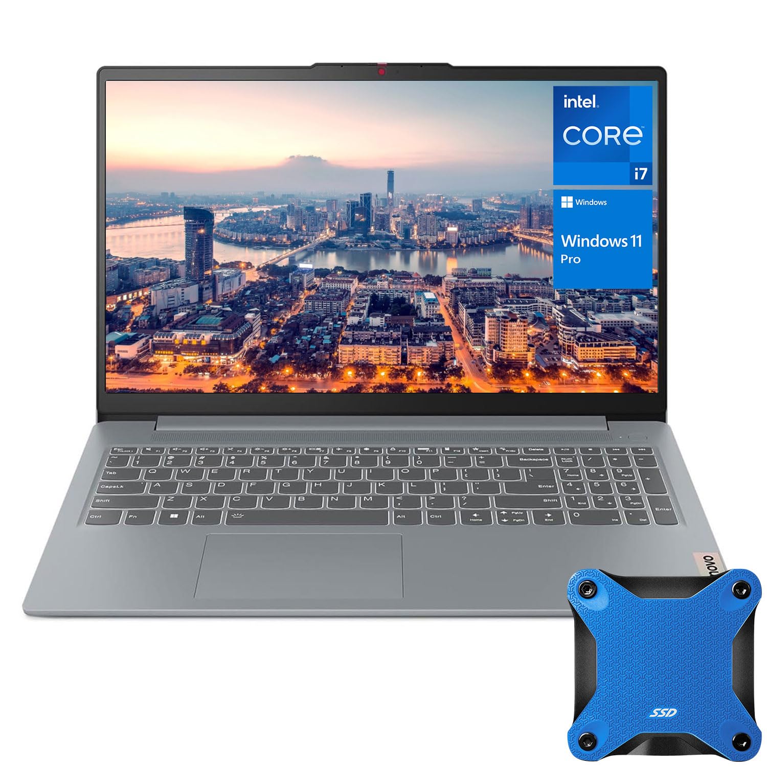 لنوو ایدیاپد اسلیم ۳ خانه کارآفرینی AI COPILOT اینتل i7-13620H، نمایشگر ۱۵.۳ اینچ FHD، ۱۶GB رم، ۱TB حافظه جامد، وب‌کم، HDMI، خواننده کارت، Wi-Fi ۶، ویندوز ۱۱ پرو، رنگ خاکستری لونا، همراه با بسته ۵۱۲گیگابایت حافظه جانبی SSD(ارتقا یافته) ۱۶GB رم | ۱TB حافظه جامد