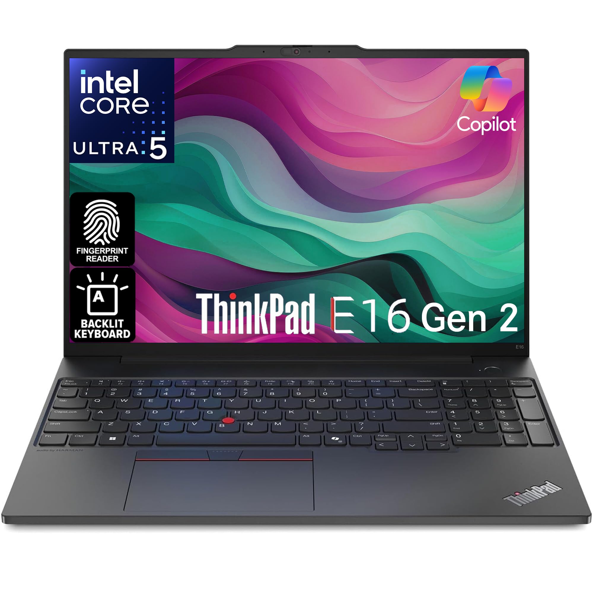 لپ تاپ تجاری Lenovo ThinkPad E16 نویسنده اصلی دوم، نمایشگر WUXGA 16 اینچی، اینتل Core i5-125U فوق العاده، 32GB RAM DDR5، 1TB NVMe، اثر انگشت، کیبورد با نور پس زمینه، WiFi 6E + بلوتوث، RJ-45، وبکم FHD، ویندوز 11 نسخه تجاری، لپ تاپ 32GB RAM DDR5 | 1TB NVMe