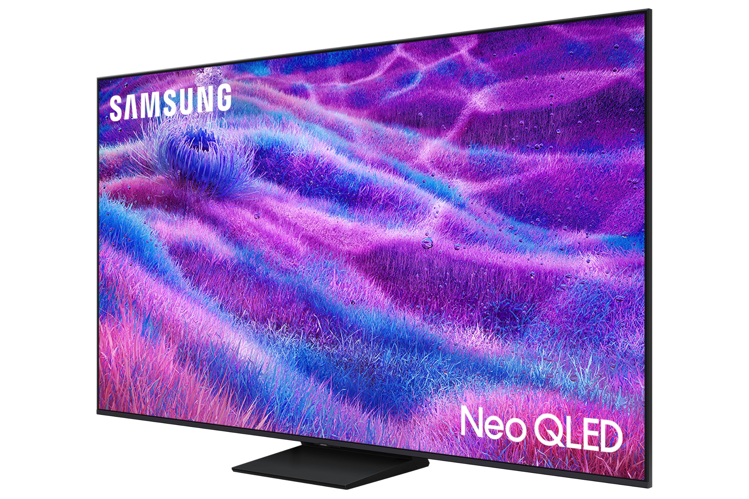 تلویزیون سامسونگ 65 اینچ نئو کیولد، مدل QN80F، با کیفیت تصویر 4K، فناوری Mini LED، پردازنده نسل دوم با هوش مصنوعی NQ4، هسته فناوری ماتریس کوانتوم، ارتقای کیفیت تصویر به 4K با هوش مصنوعی، صدای فضایی Dolby Atmos، تلویزیون هوش مصنوعی سامسونگ با فناوری هوش دیداری، مدل QA65QN80FAUXZN (نسخه 2025 - ایالات متحده عربی)