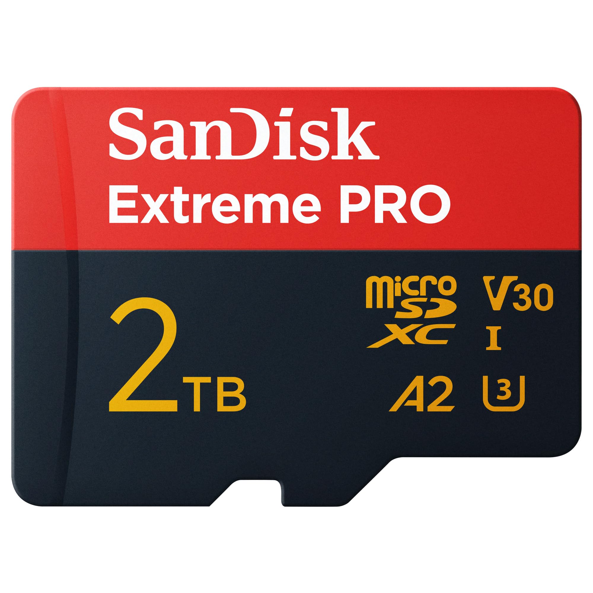 SanDisk کارت حافظه 2 ترابایت اکستریم پرو microSDXC™ UHS-I، سرعت خواندن تا 250 مگابایت بر ثانیه؛ سرعت نوشتن تا 150 مگابایت بر ثانیه، SDSQXCD-2T00-GN6MA