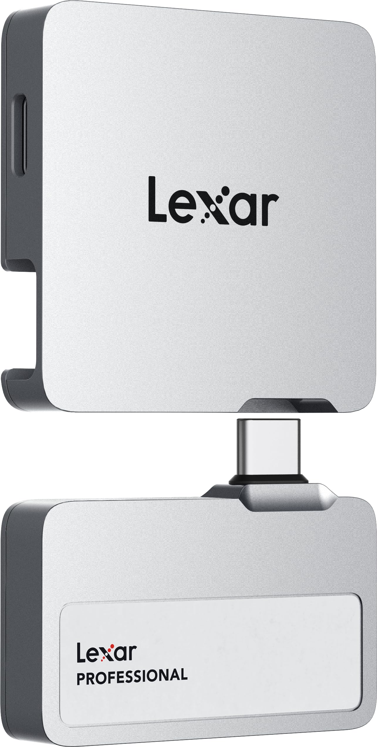 اس‌اس‌دی پرتابل حرفه‌ای Lexar Go ظرفیت 2 ترابایت با هاب، پشتیبانی از ProRes اپل 4K با 60 فریم‌برثانیه، تا 1050 مگابایت‌برثانیه، USB 3.2 نسل 2، مقاوم، استاندارد IP65، بسیار جمع‌وجور، سازگار با آیفون 15/16، اس‌اس‌دی خارجی (LSL400S002T-RNSNU) Go با هاب 2 ترابایت