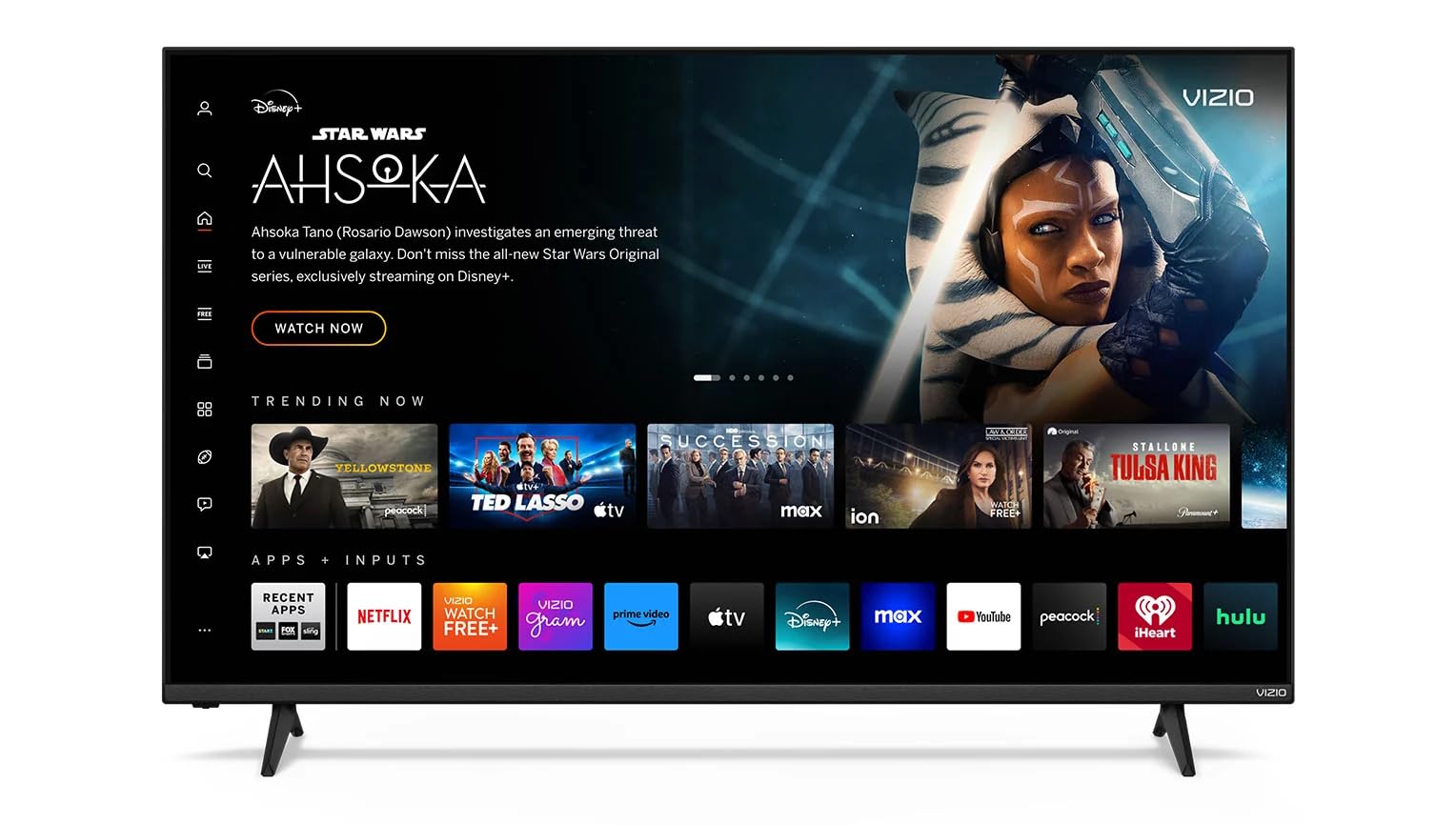 تلویزیون هوشمند VIZIO سری V با اندازه 55 اینچ و رزولوشن 4K UHD که قابلیت اتصال از طریق بلوتوث را داراست، به همراه Dolby Vision HDR/HDR10+، DTS Virtual X، موتور بازی V و VRR (V4K55C-0801)