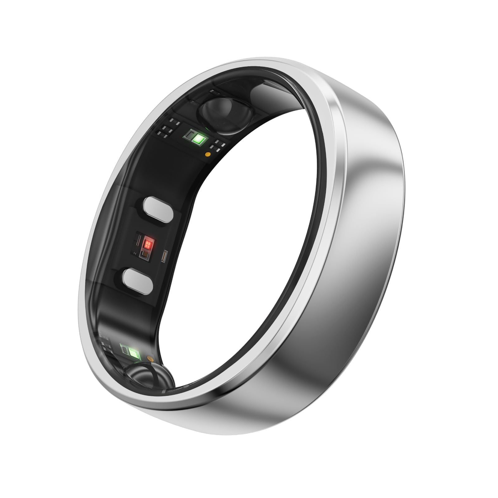 حلقه هوشمند RingConn Gen 2، مانیتورینگ خواب ناپایدار، نقره ای، اندازه ۱۲ فوچر نقره ای ۱۲