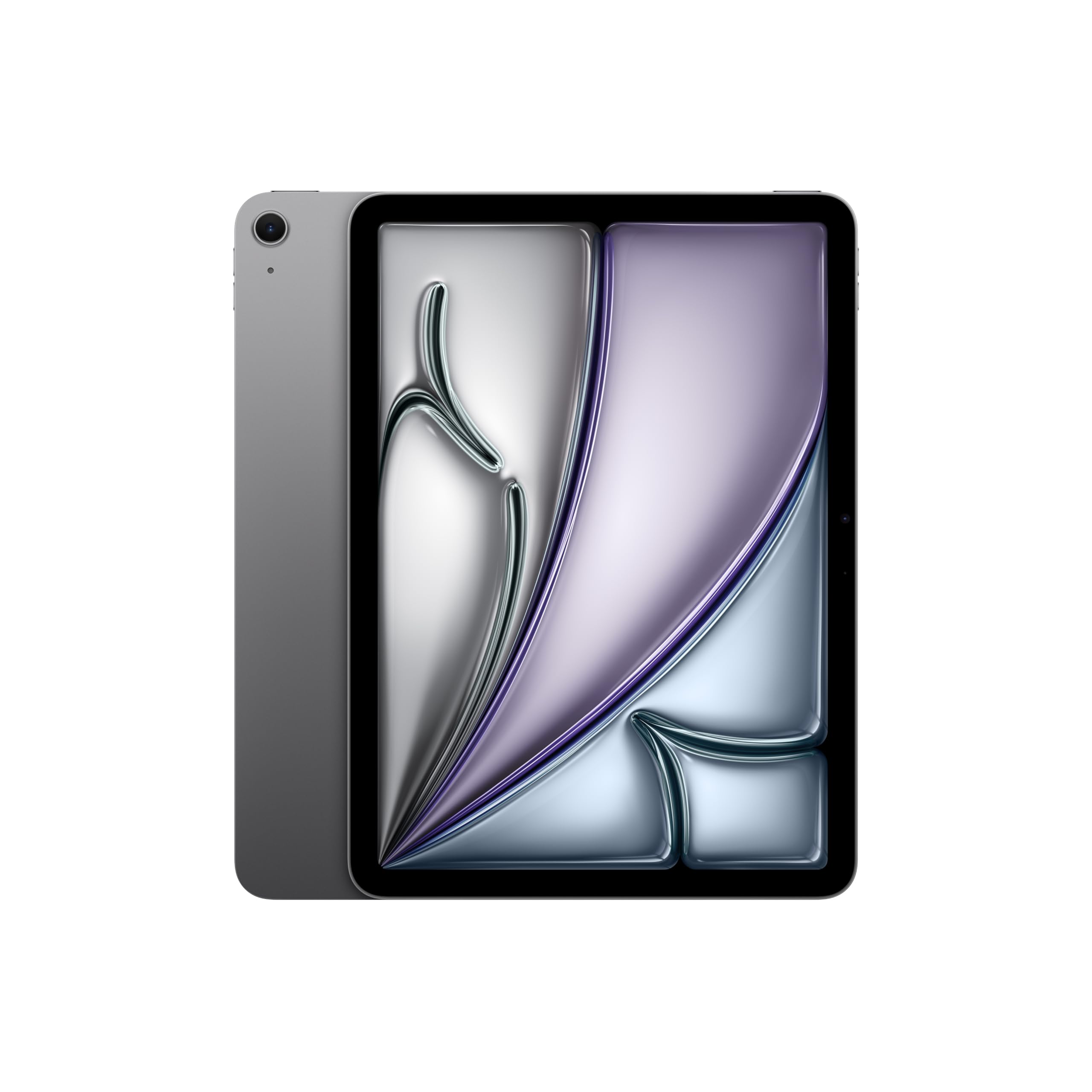 Apple iPad Air 11 اینچ (M2): نمایشگر رتینای مایع، 128GB، دوربین جلو 12 مگاپیکسل/دوربین پشتی 12 مگاپیکسل، Wi-Fi 6E، شناسایی لمسی، عمر باتری تمام روز - Space Grey (تجدید شده) Wi-Fi 128 گیگابایت Space Grey