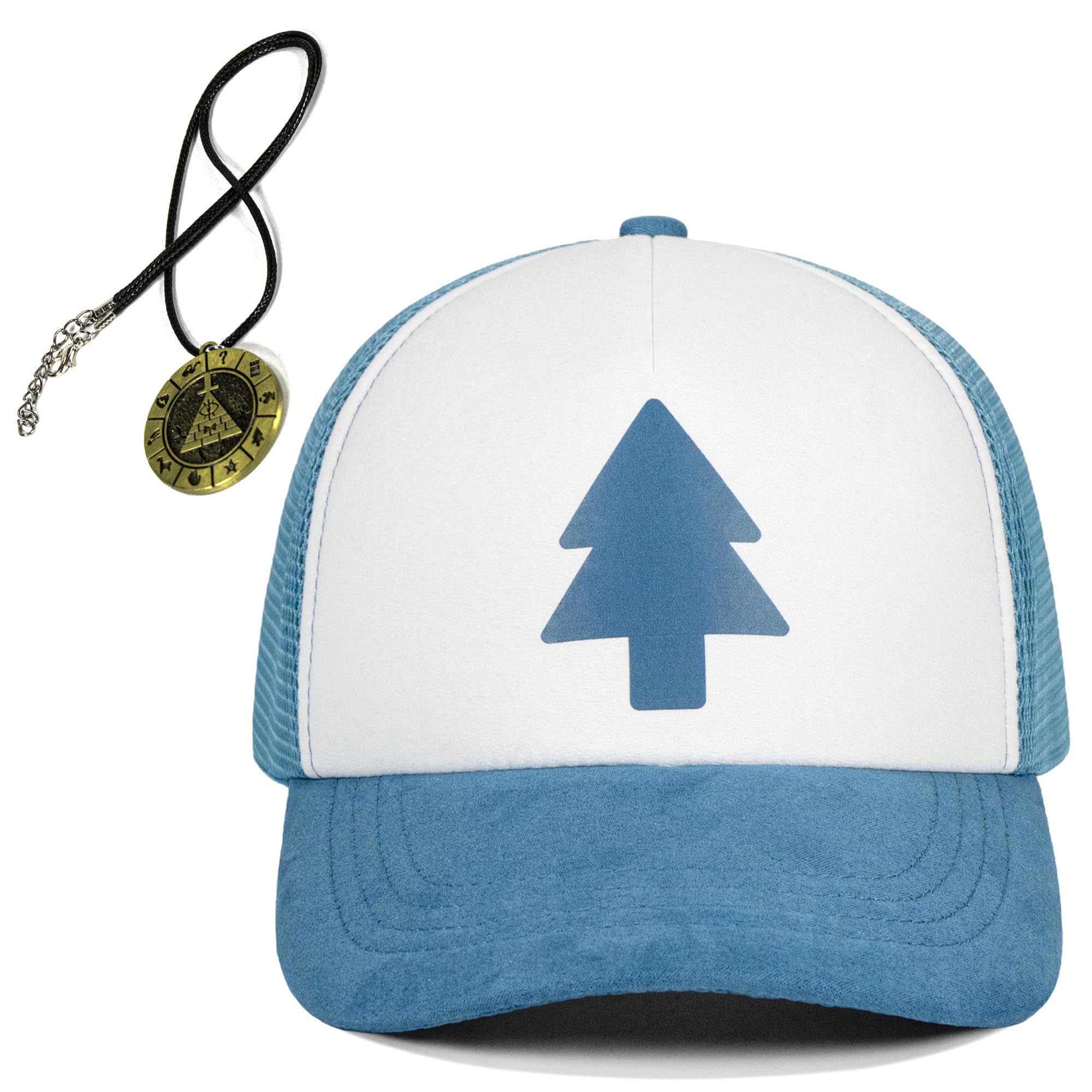 کاستوم کاپی Dipper Hat برای بزرگسالان، مجموعه لباس مهمانی Pines اندازه یکی آبی 02.