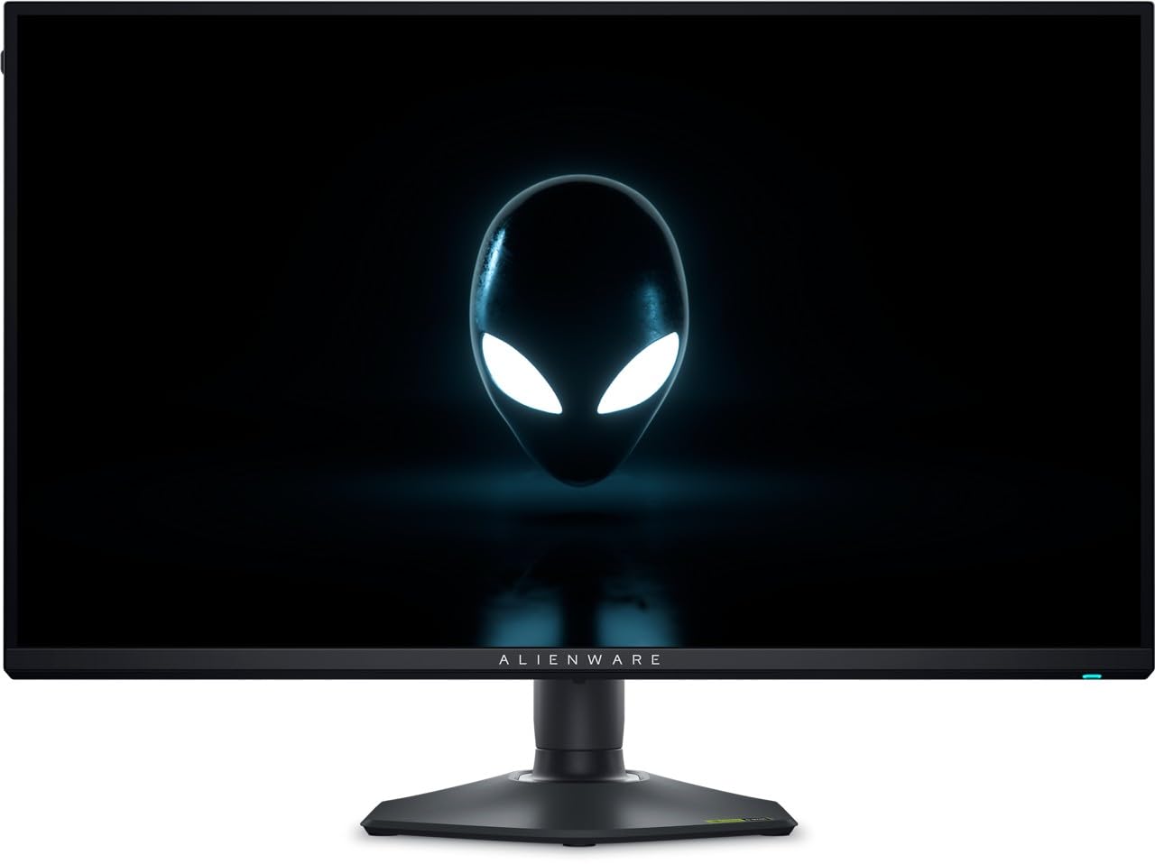 صفحه نمایش بازی 27 اینچی Alienware AW2725QF دو رزولوشن - 4K 180Hz، Full HD 360Hz، IPS، 0.5 میلی ثانیه، NVIDIA G-Sync، DCI-P3 95٪، HDR600، Dolby Vision، HDMI 2.1، DisplayPort 1.4، گارانتی 3 ساله، سیاه.