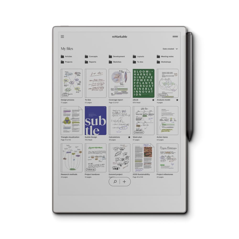 بسته reMarkable Paper Pro – شامل تبلت کاغذی reMarkable 11.8 اینچ و قلم Marker Plus با پاک کننده