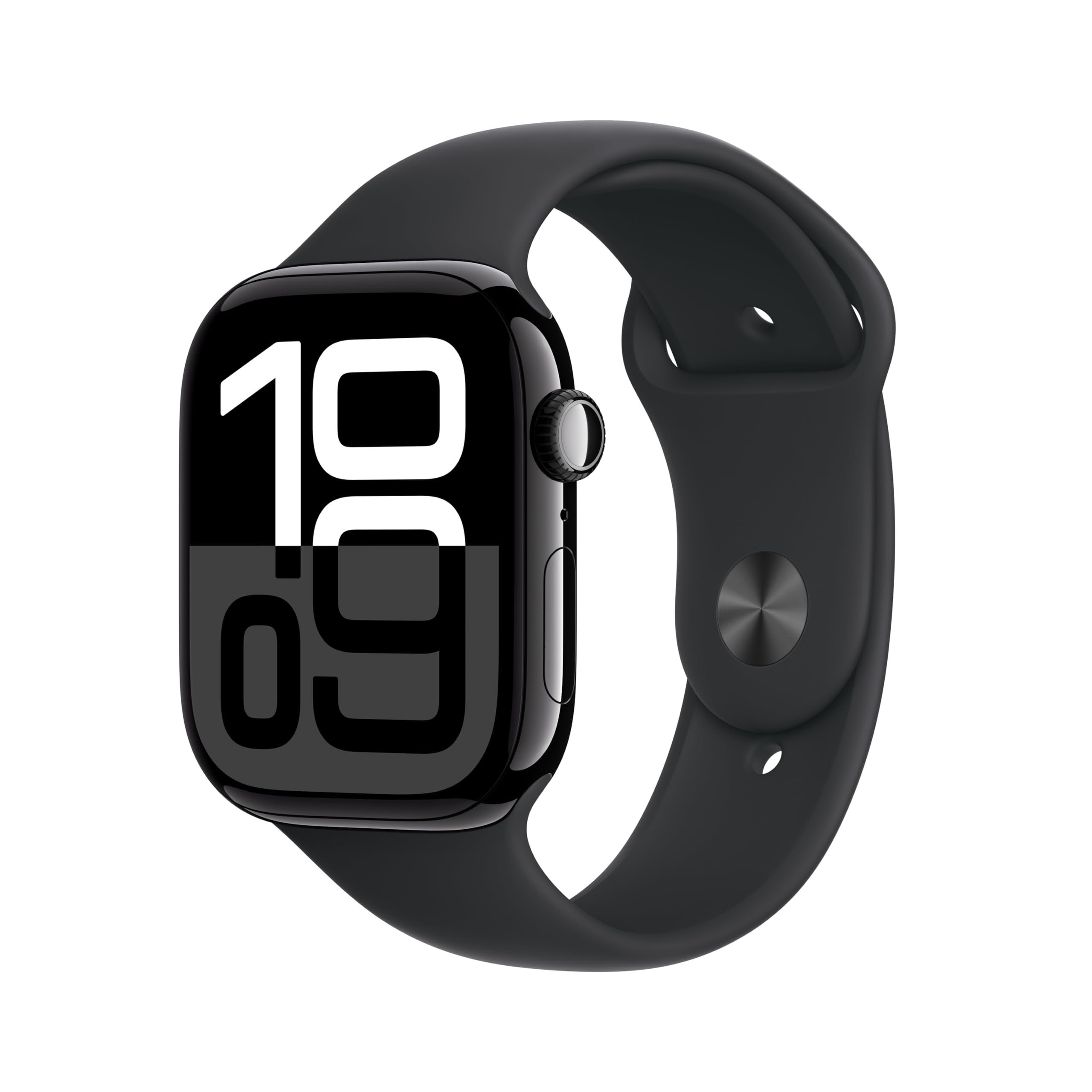 ساعت هوشمند Apple Watch Series 10 GPS + Cellular 42 میلی‌متری با قاب آلومینیومی جت بلک و بند اسپرت سیاه - اندازه M/L. دستگاه ردیاب فیتنس، اپلیکیشن ECG، نمایشگر Retina همواره روشن، ضدآب با قاب جت بلک و بند اسپرت سیاه 42 میلی‌متری مدل M/L - بند مناسب برای مچ 150–200 میلی‌متری.