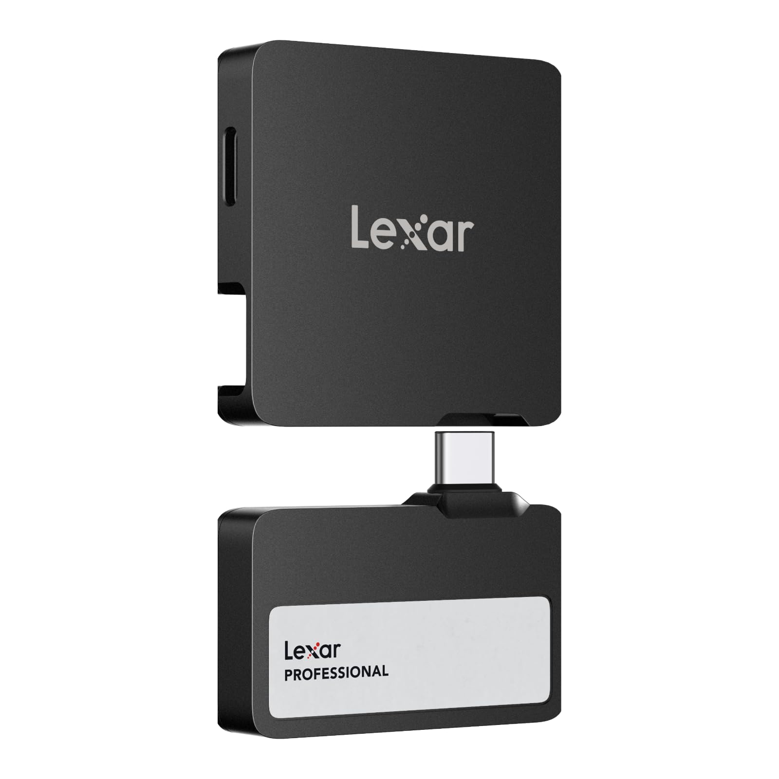 Lexar 1TB Professional Go Portable SSD با Hub، پشتیبانی از Apple ProRes، تا 1050MB/s خواندن و 1000MB/s نوشتن، USB 3.2 Gen 2، مقاوم، سازگار با iPhone، PC و Mac (سیاه)