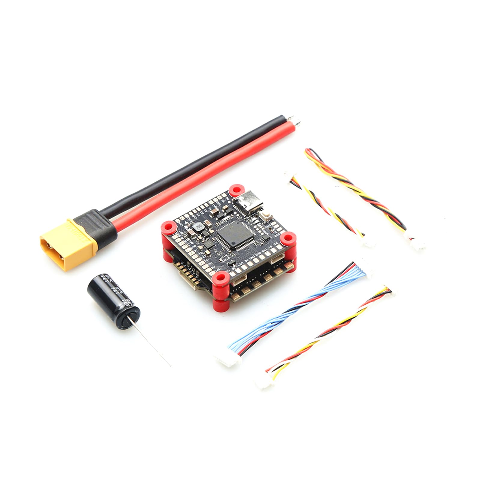 کنترل پرواز HELEMIY F405 V3 F4 V3S FC پشتیبانی از BetaFlight BLS-60A 4in1 ESC برای کنترل از راه دور هواپیما و چهار موتوره FPV 60 AS نمایش داده شده