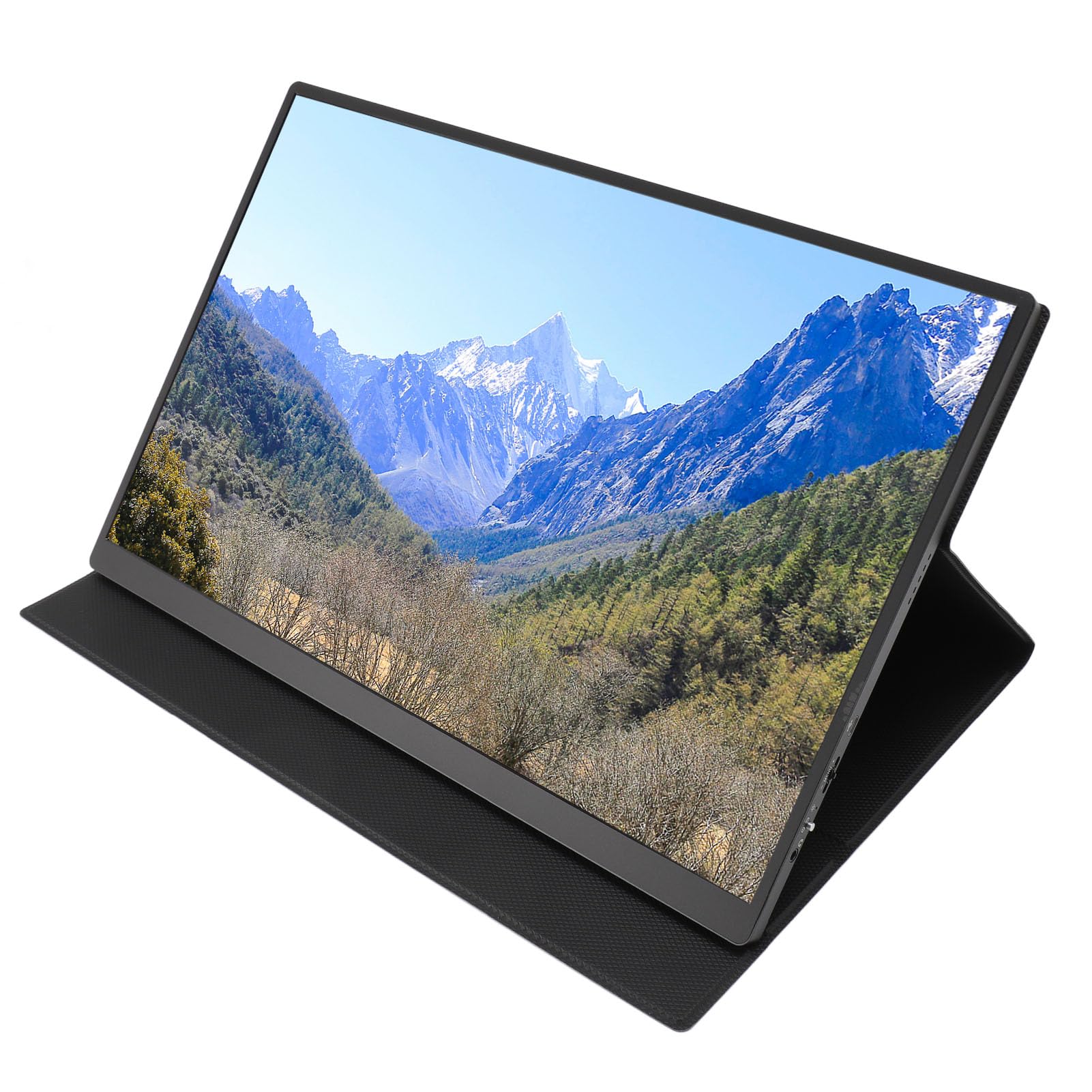 صفحه نمایش قابل حمل VELATEMOR 16 اینچ، توسعه‌دهنده صفحه نمایش لپتاپ قابل حمل، توسعه‌دهنده صفحه نمایش بازی قابل حمل 2.5K با استند قابل تنظیم برای کار یا سرگرمی. دارای دو پورت USB C 3.1. پشتیبانی از استاندارد VESA