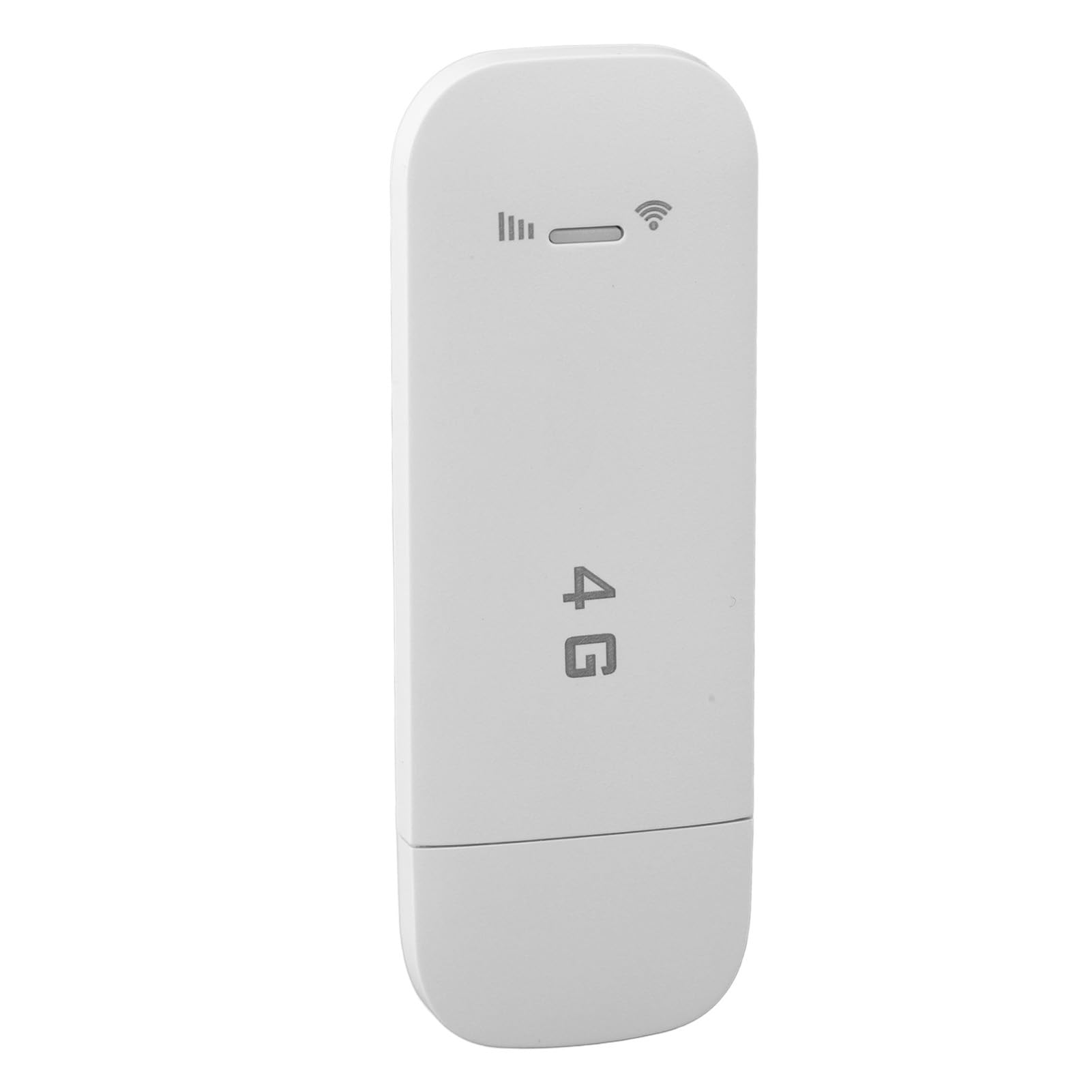 رابط‌بندی‌کننده قابل حمل USB 4G LTE، پشتیبانی از ۱۰ دستگاه موبایل وای‌فای هات‌اسپات USB قابل اتصال به‌صورت Plug and Play با رمزگذاری WPA WPA2، با درگاه کارت SIM برای تبلت‌ها و لپ‌تاپ‌ها (سفید)