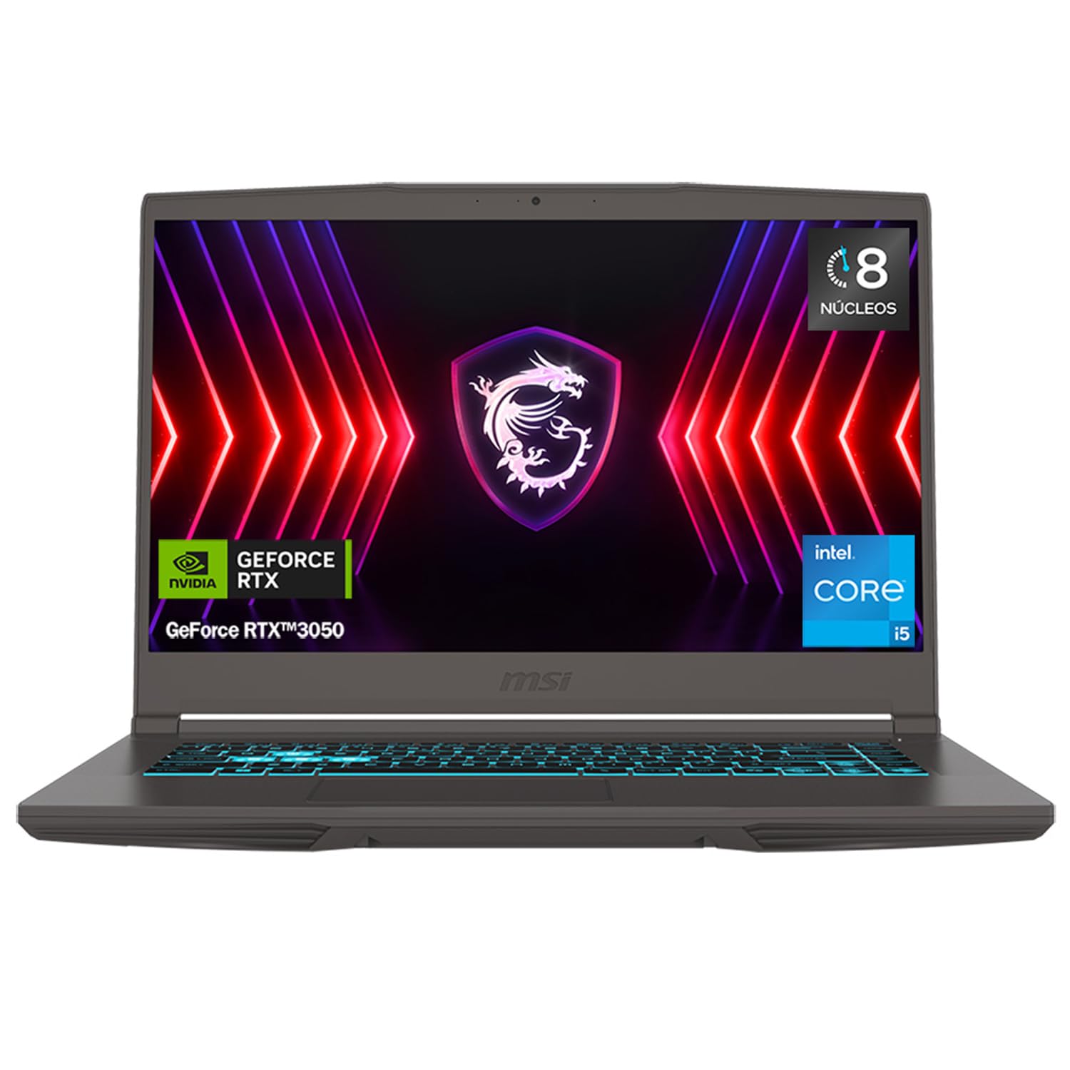 لپ تاپ گیمینگ باریک ام اس آی MSI Thin 15 B13UC-1859MX Intel Core i5-13420H NVIDIA GeForce RTX3050 16GB رم 512GB حافظه اس‌اس‌دی 15.6 اینچ صفحه‌نمایش FHD 144Hz رنگ خاکستری