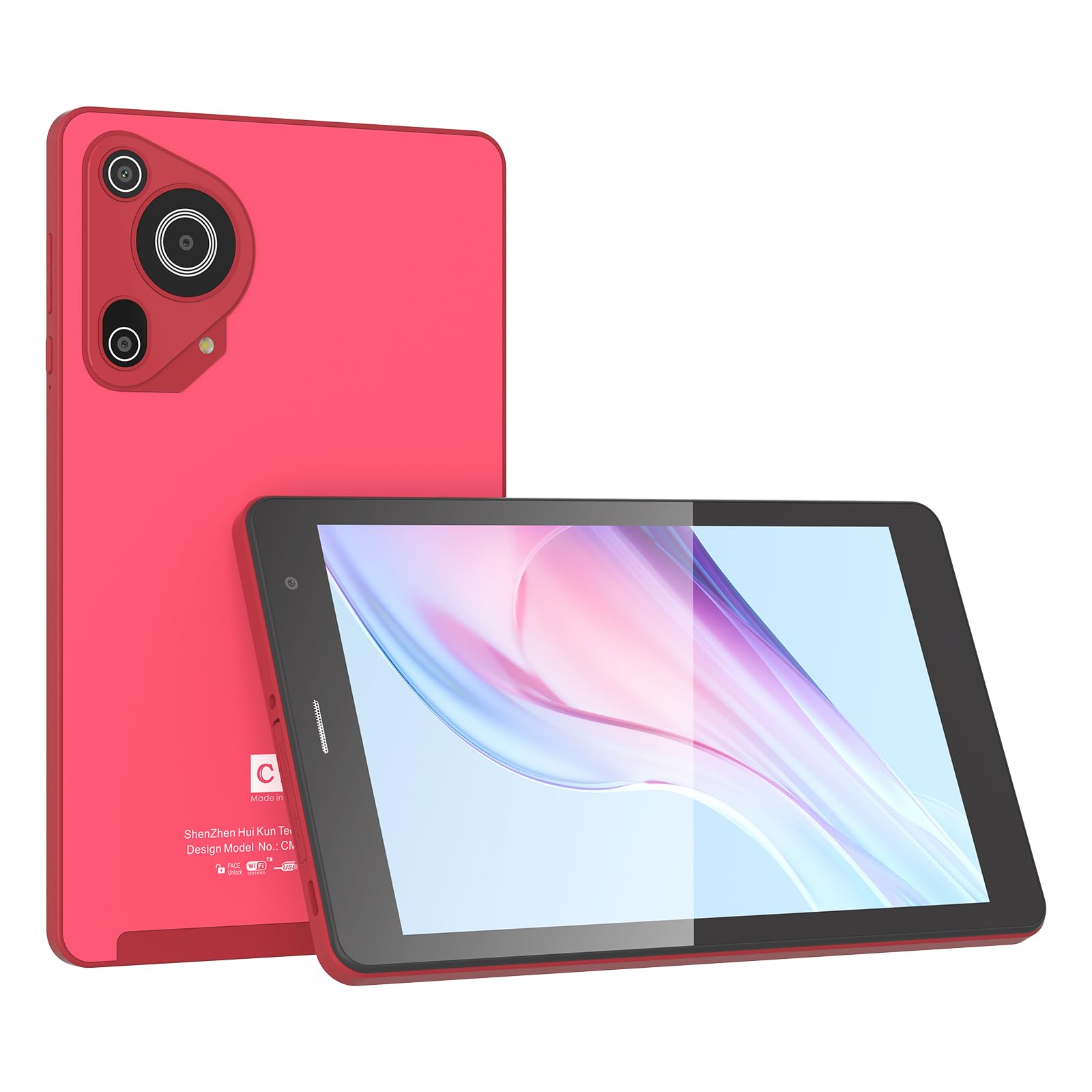 تبلت 8 اینچی C Idea، تبلت اندروید 13.0 با قابلیت ورود کارت SIM وifi/5G LTE 8GB RAM، حافظه داخلی 512GB دوربین دوگانه 5MP+8MP، صفحه نمایش HD IPS، CM828 (قرمز)