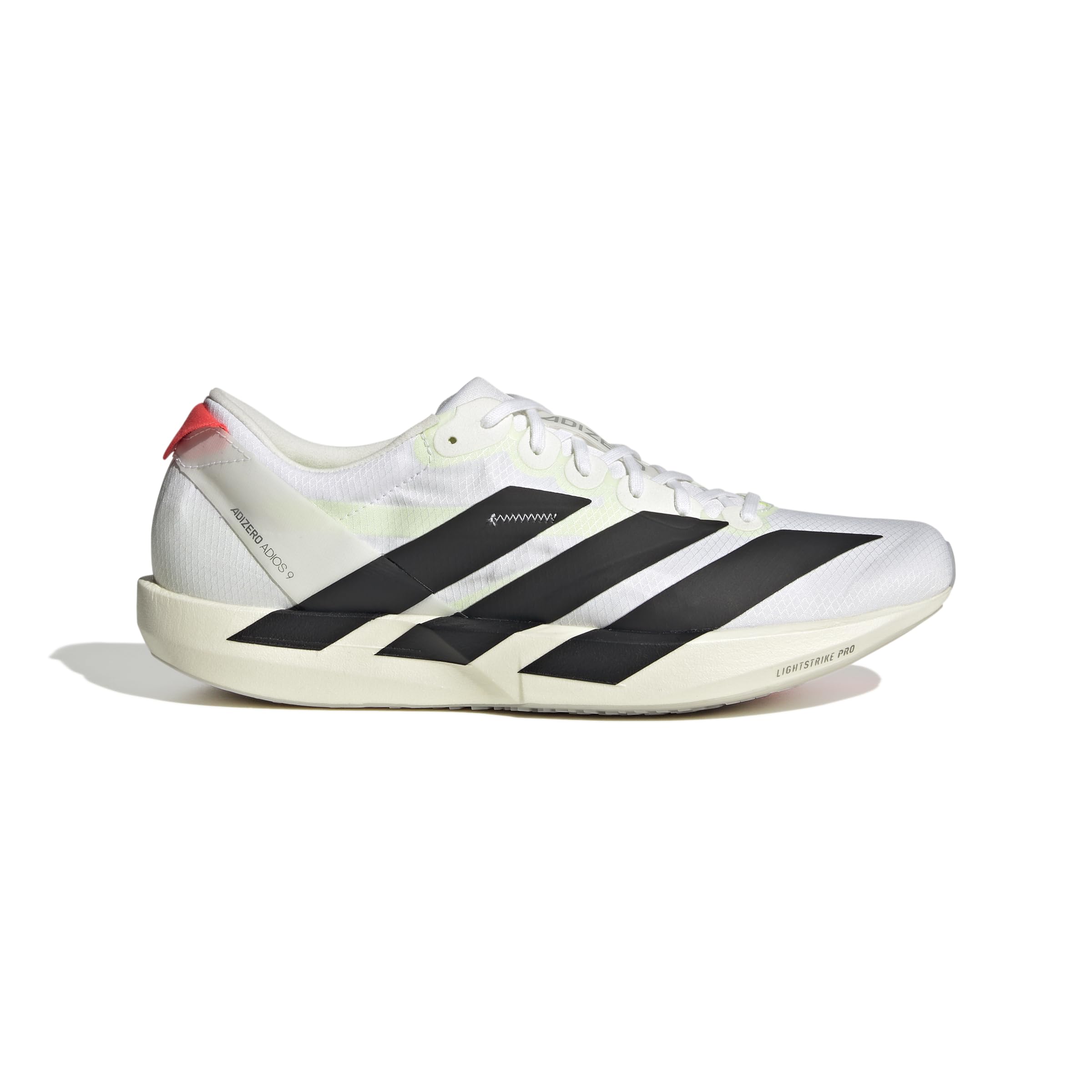 Adidas Adizero Japan 9 — کفش دویدن مردانه، اندازه ۲۶٫۵ سانتی‌متر، رنگ: سفید / مشکی اصلی / نقره‌ای متالیک (IF9419)