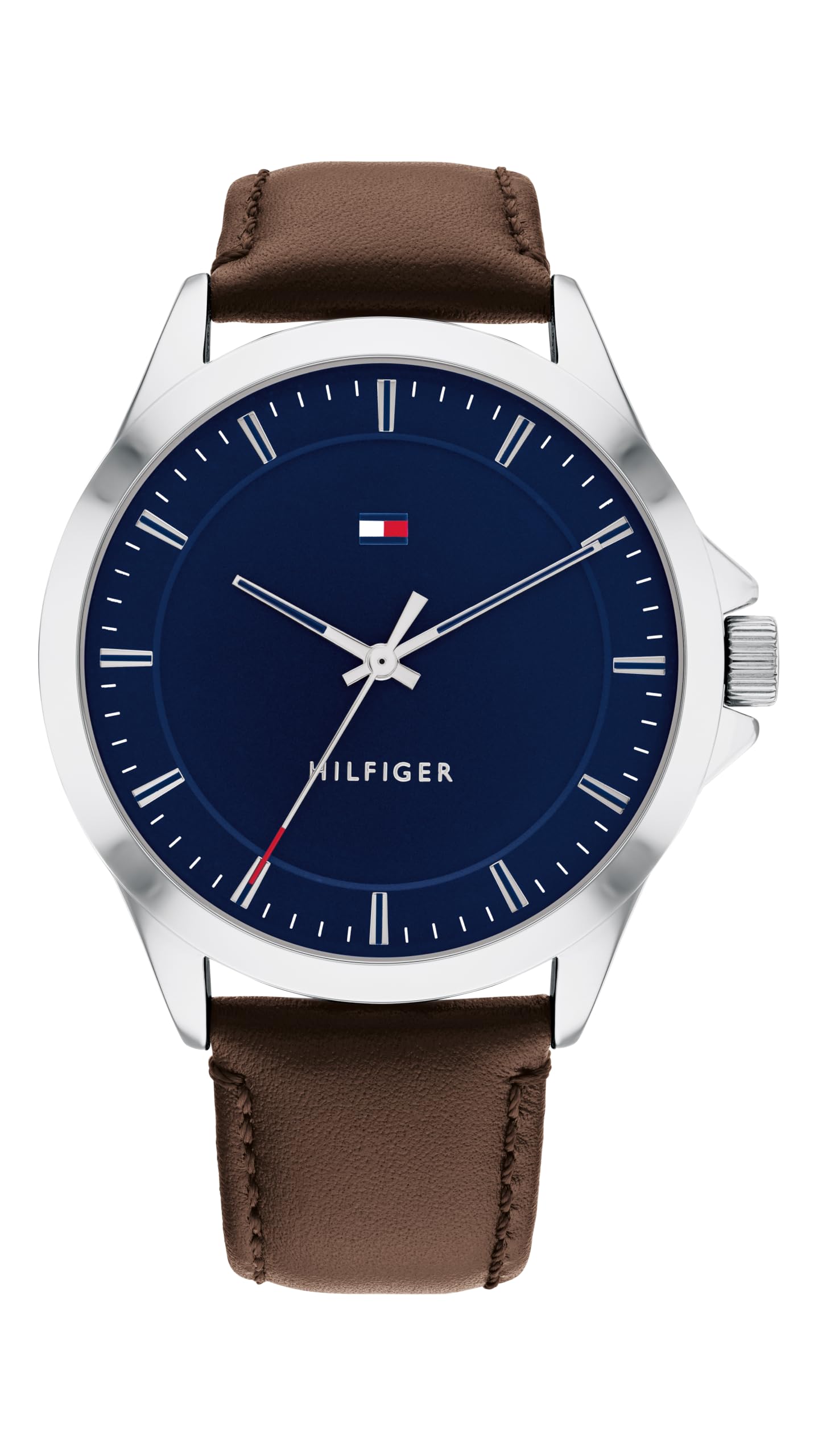 ساعت Tommy Hilfiger MACY'S ESSENTIALS MENS با شیشه نیروگرا نوار رنگ آبی از فولاد روکش شده ایونیک و آلیاژ روی - 1791908