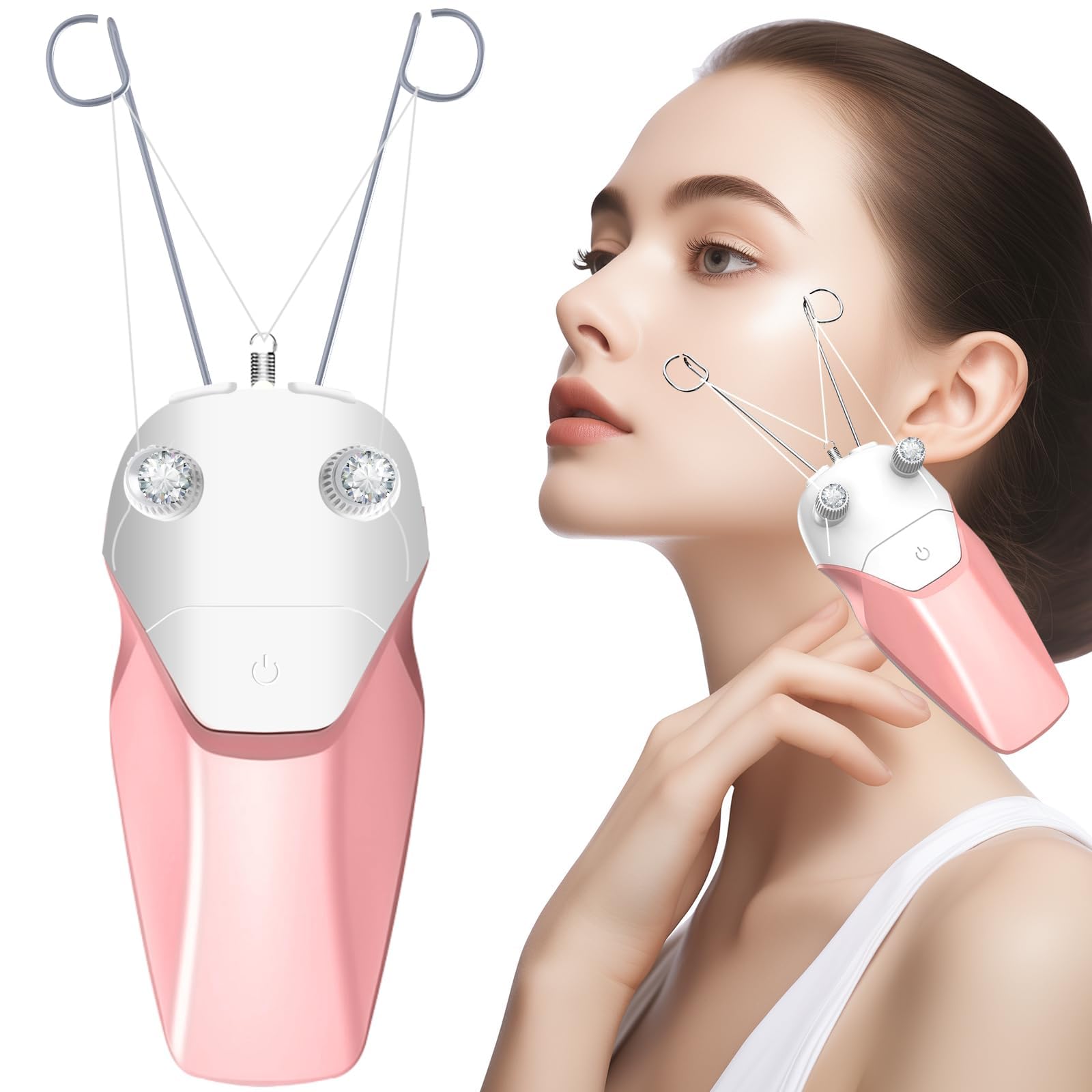 دستگاه پاک کننده موی صورت زنان هندوانه الکتریکی الکتریکی الکتریکی بافت کتان ابر قلاب زنی الکتریکی قطعات قابل تعویض الکتریکی USB دستگاه برداشتن مو الکتریکی قابل شارژ زنانه بی درد دستگاه برداشتن مو الکتریکی دسته چانه لب بافت کتان وپودر لؤلؤ همراه