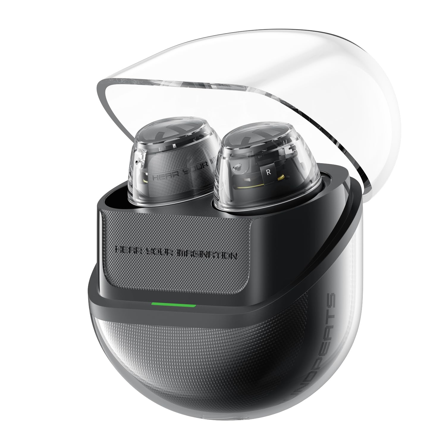 SoundPEATS Clear Dot هدفون بیسیم، هدفون بلوتوث با راننده ۱۰ میلیمتری، ۲ میکروفون با کنسل صدای تماس هوش مصنوعی، بلوتوث 5.3 و ضد آب، ۲۷ ساعت، حالت بازی، کنترل اپلیکیشن PeatsAudio، رنگ مشکی