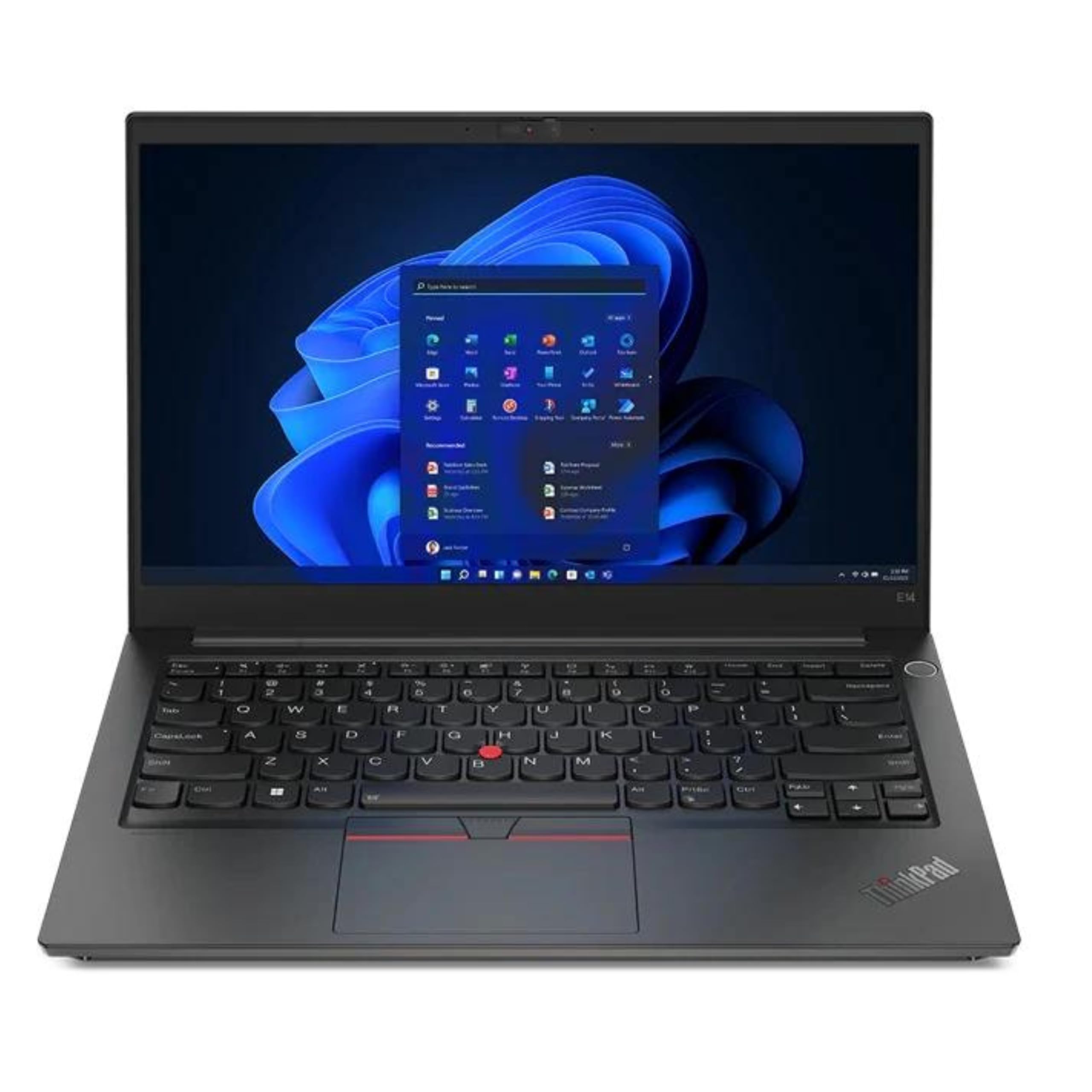 لپ تاپ نمایش Lenovo ThinkPad E14 Gen4 14 اینچی، با پردازنده Intel Core i5-1235U | 16 گیگابایت رم DDR4 | 512 گیگابایت حافظه SSD NVMe | گرافیک NVIDIA GeForce MX550 2 گیگابایت | Thunderbolt 4 | ویندوز 11 پرو (ارتقا یافته) + هدیه