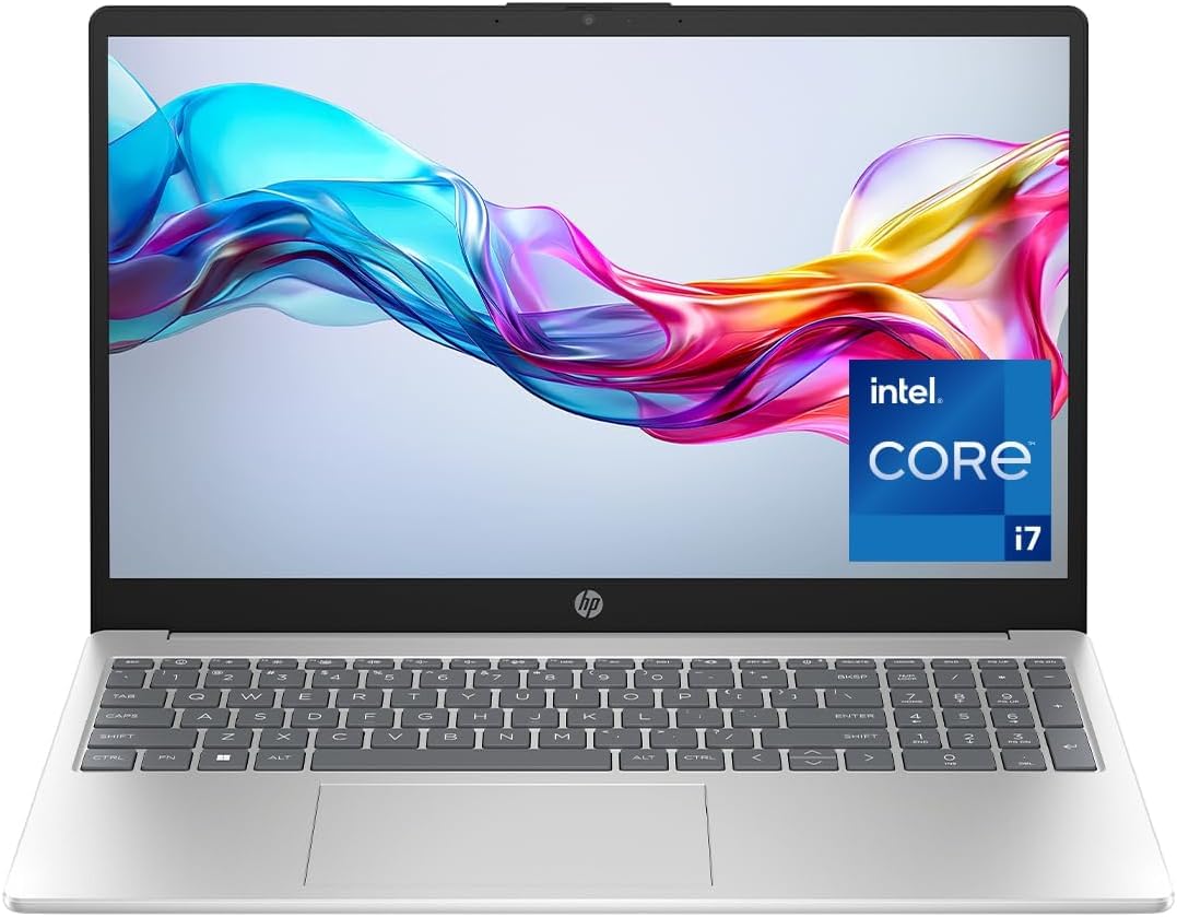 لپ تاپ اچ‌پی 15-fd0111ne، صفحه نمایش Full HD 15.6 اینچ، اینتل کور i7-1255U، 16 گیگابایت رم، 512 گیگابایت حافظه جانبی SSD، گرافیک اینتل Iris Xe، ویندوز 11 خانگی، صفحه کلید انگلیسی/عربی، نقره‌ای طبیعی [B21RHEA] کور i7 | 16 گیگابایت | 512 گیگابایت