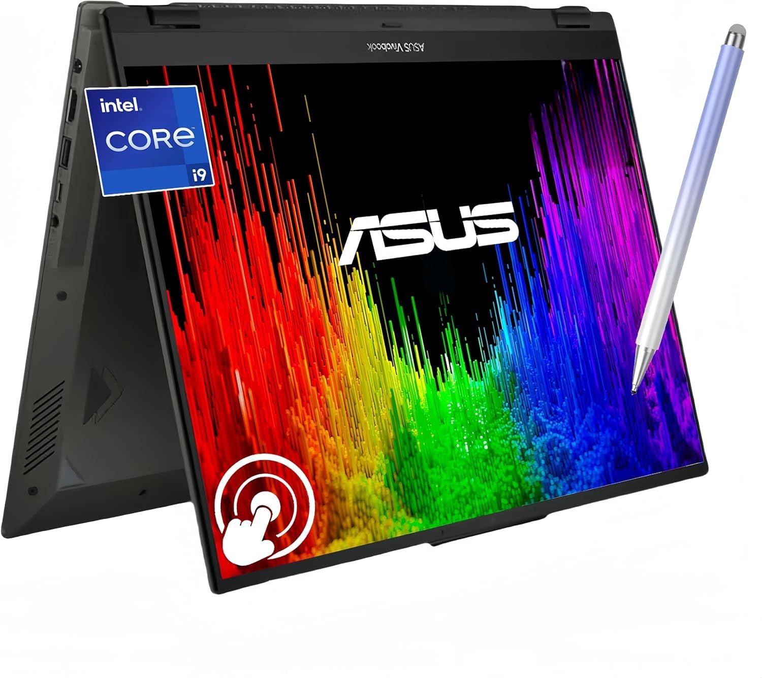لپ تاپ لمسی ASUS Vivobook S 16 Flip 16 "WUXGA ، یچی C درجه دهانه ۱۹۰۰۰H ، وب کم ۱۰۸۰ پیکسل ، Harman/Kardon ، Wi-Fi ۶E ، صفحه کلید زیر نور ، ویندوز 11H ، با قلم (رم ۴۰ گیگابایت | اس اس دی ۲ ترابایت)